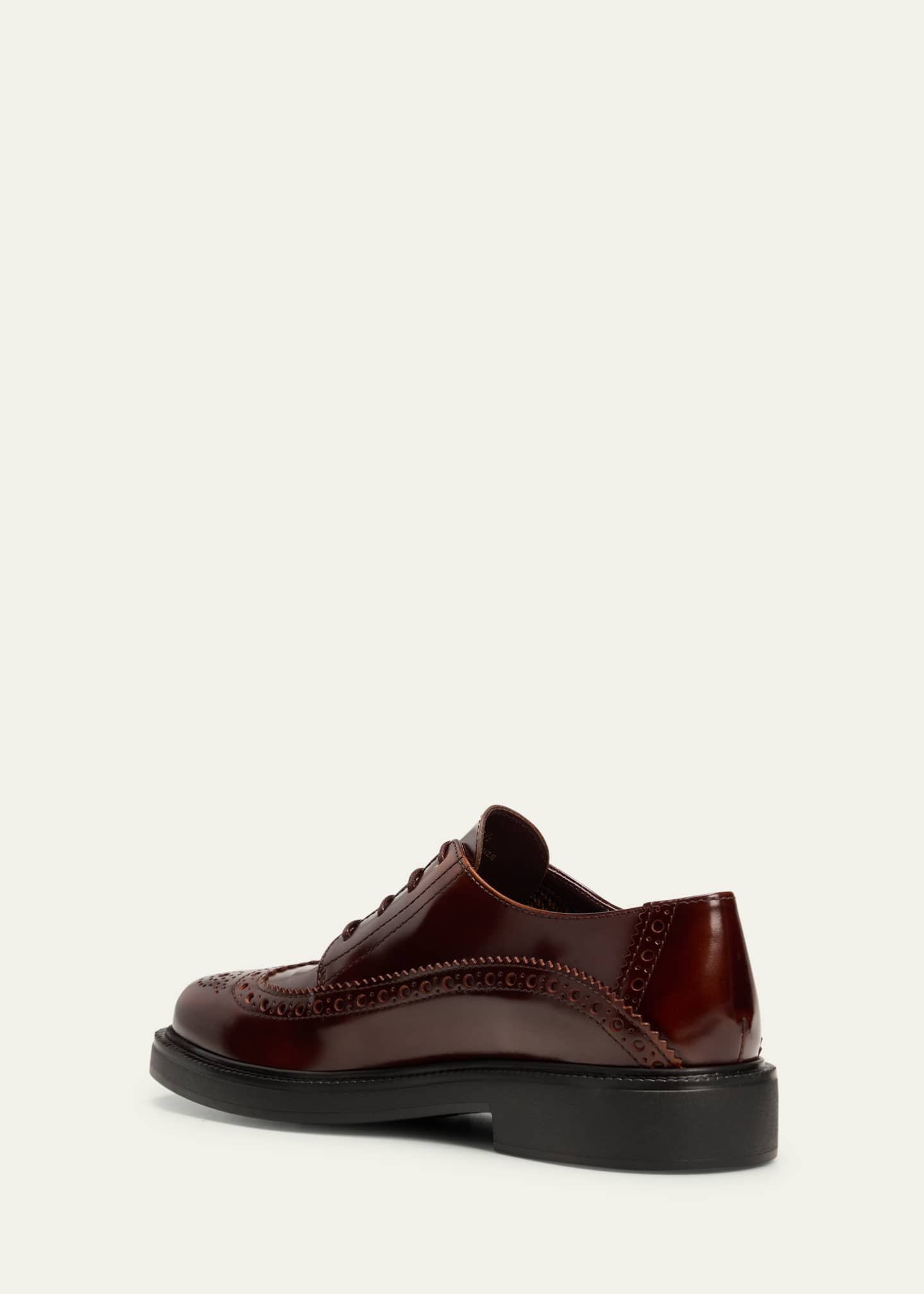 Tod's Gomma Leather Wing-Tip Oxford Loafers Image 4 of 5