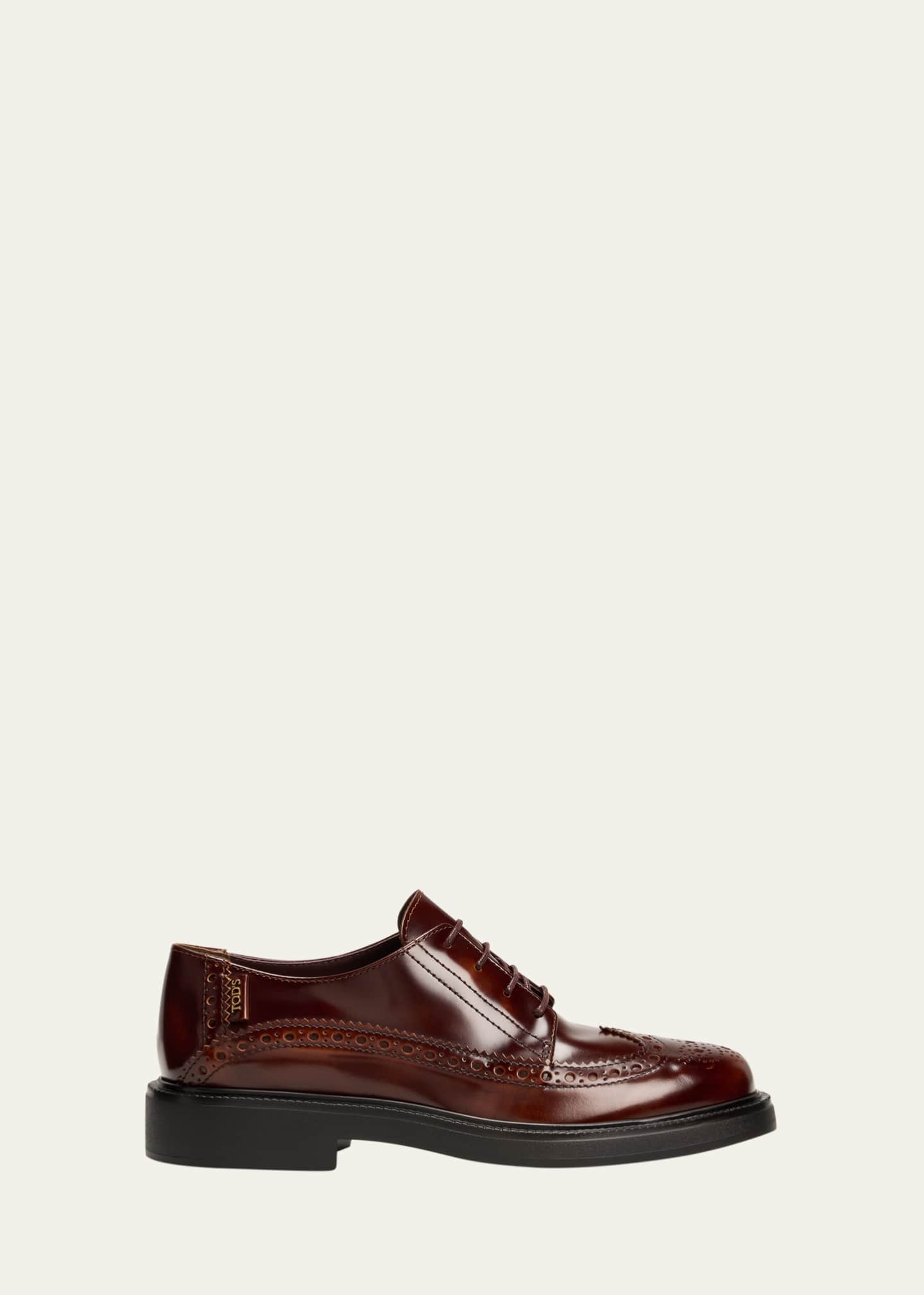 Tod's Gomma Leather Wing-Tip Oxford Loafers Image 1 of 5
