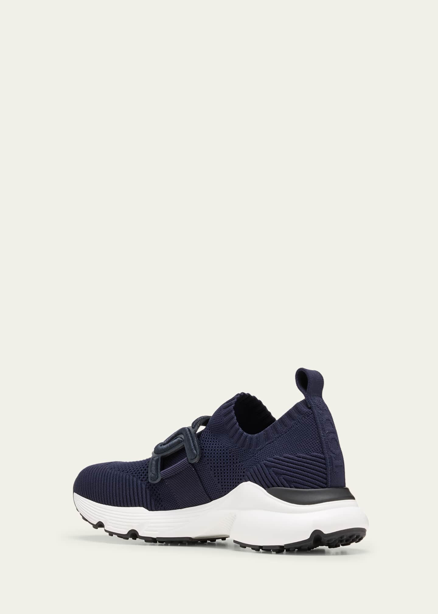 Tod's Stretch Knit Chain Runner Sneakers Image 4 of 5