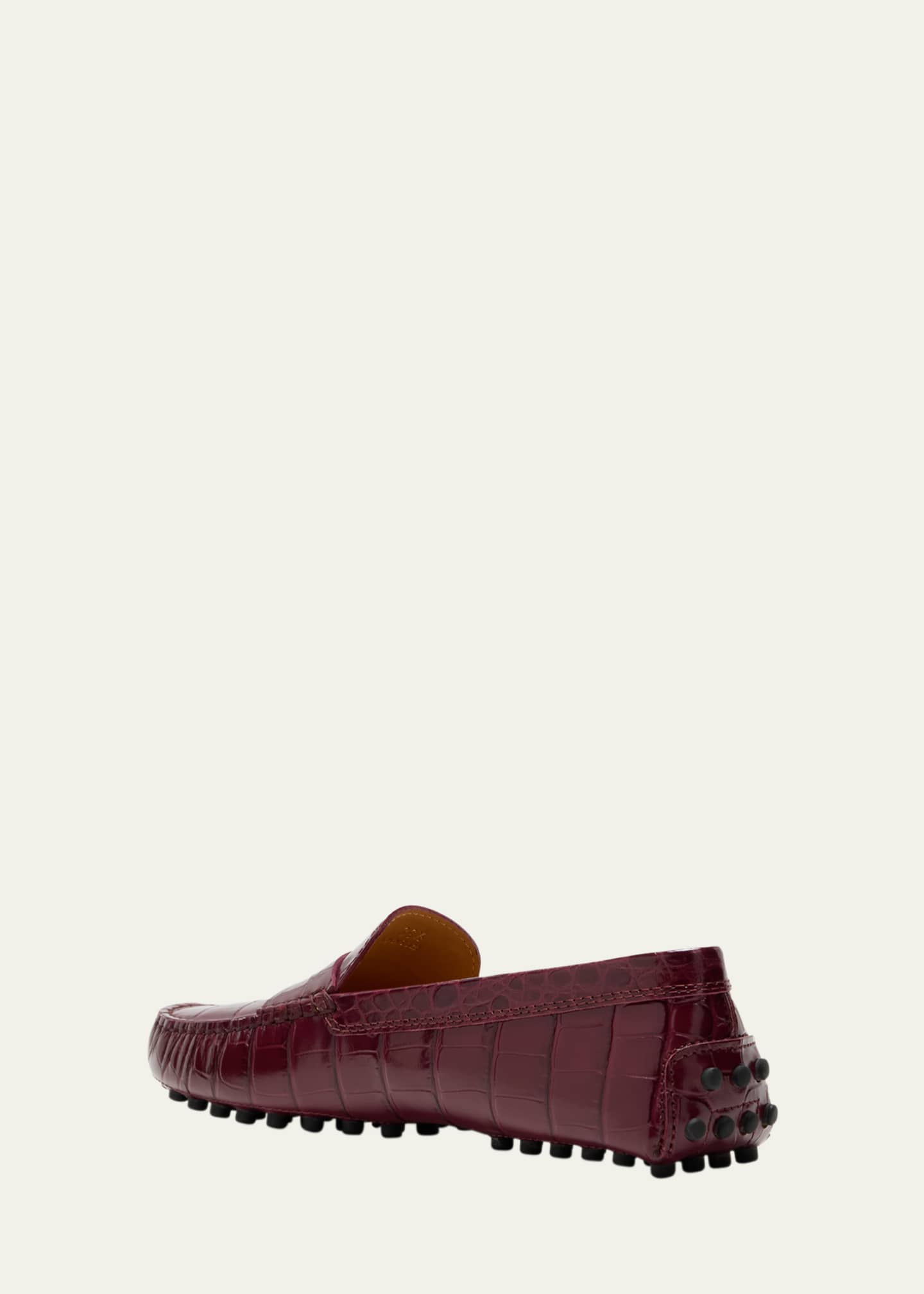 Tod's Gommino Croco Penny Driver Loafers Image 4 of 5
