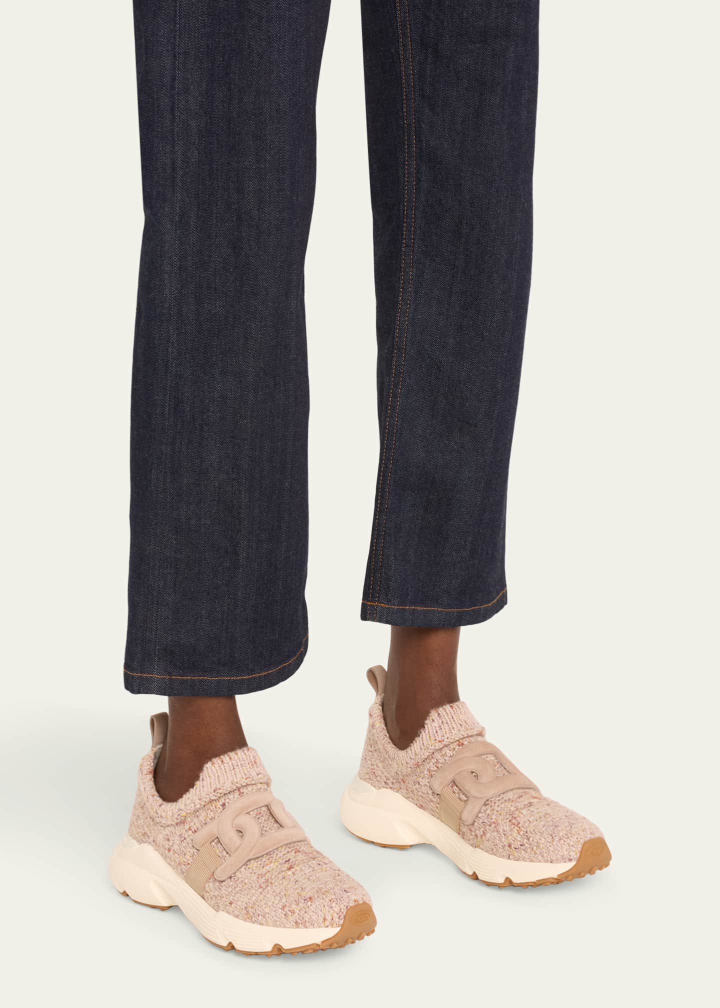 Tod's Sports Knit Chain Sock Sneakers - Bergdorf Goodman