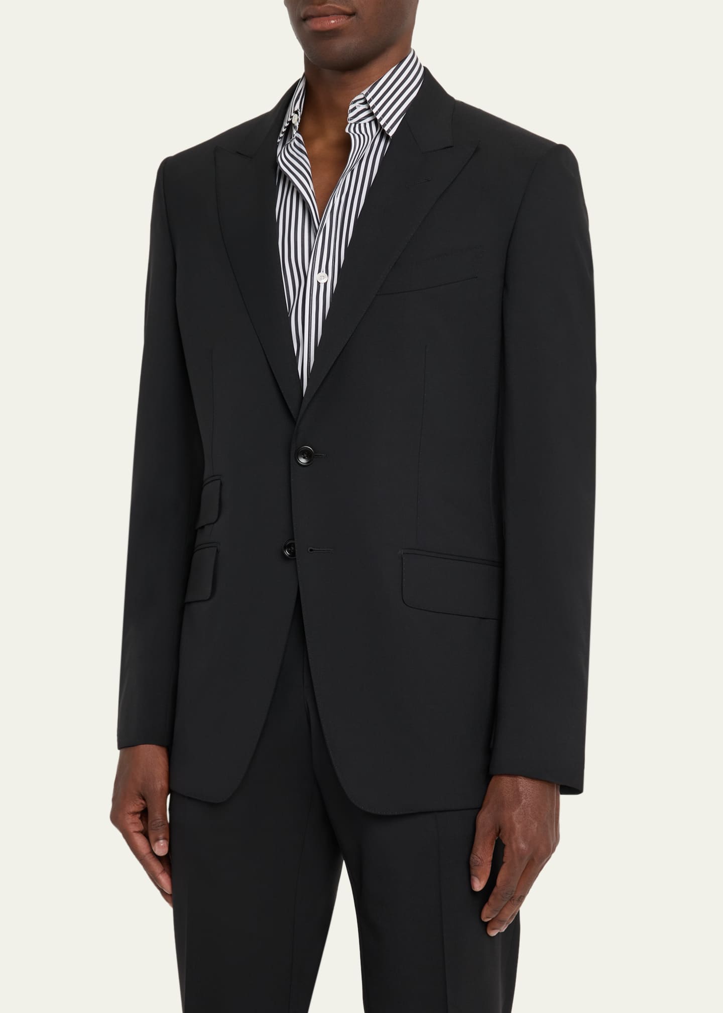 TOM FORD Men's Wool Peak Lapel Two-Piece Suit Image 4 of 8