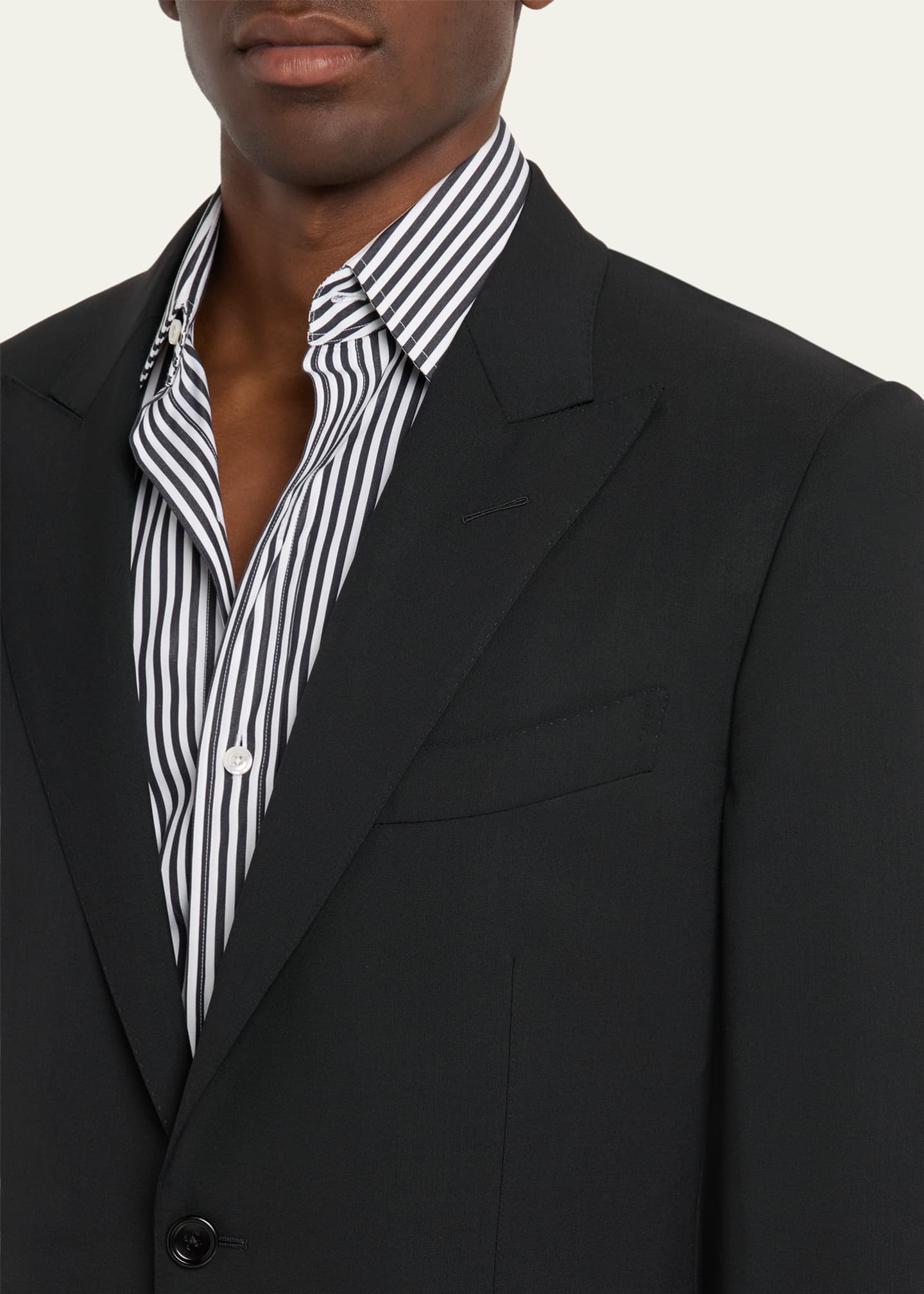 TOM FORD Men's Wool Peak Lapel Two-Piece Suit Image 6 of 8