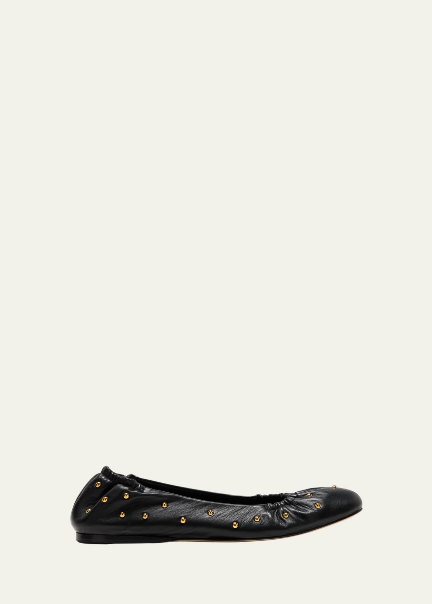 Chloe Eia Studded Leather Ballerina Flats