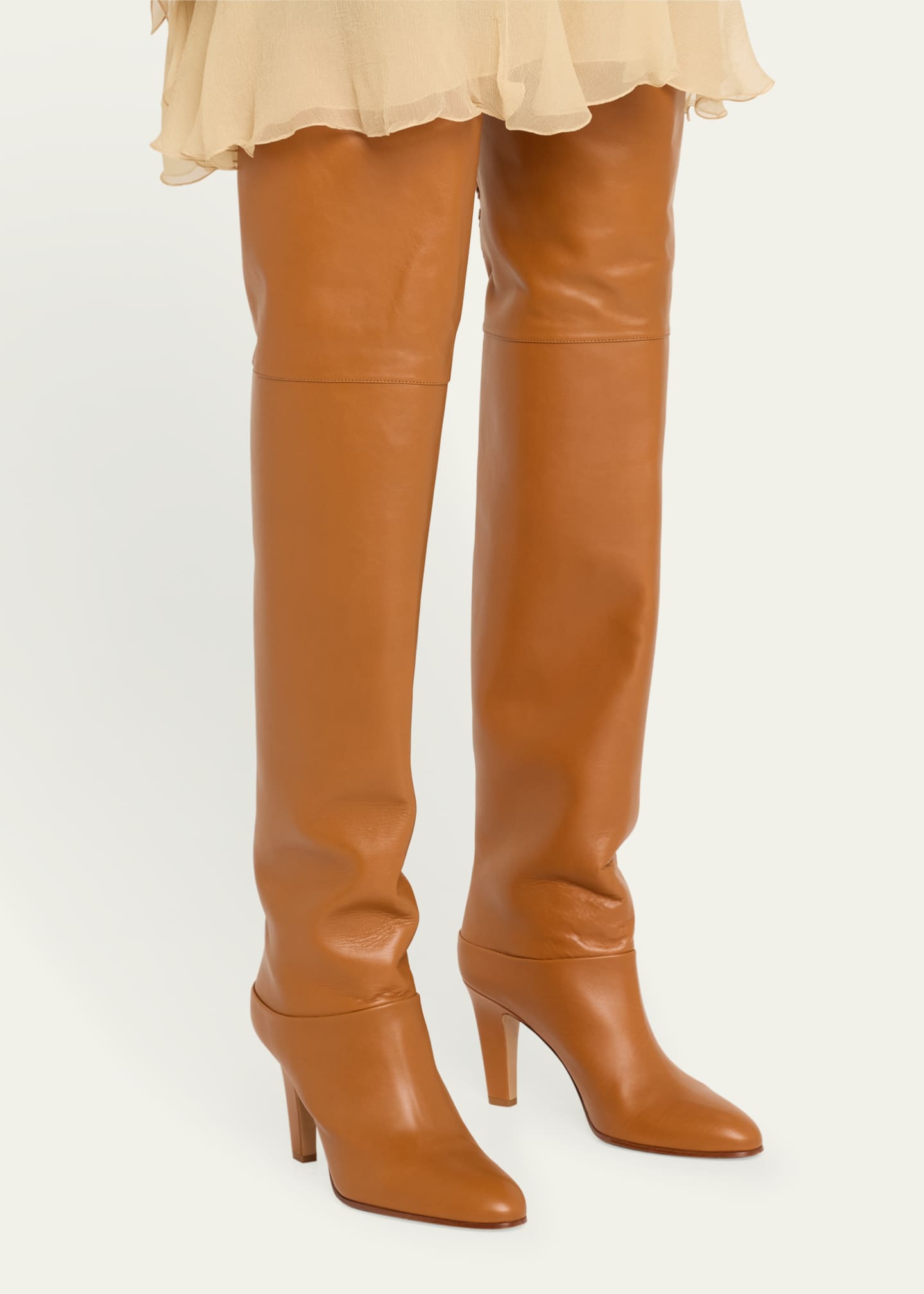 Chloe Eve Leather Over The Knee Boots