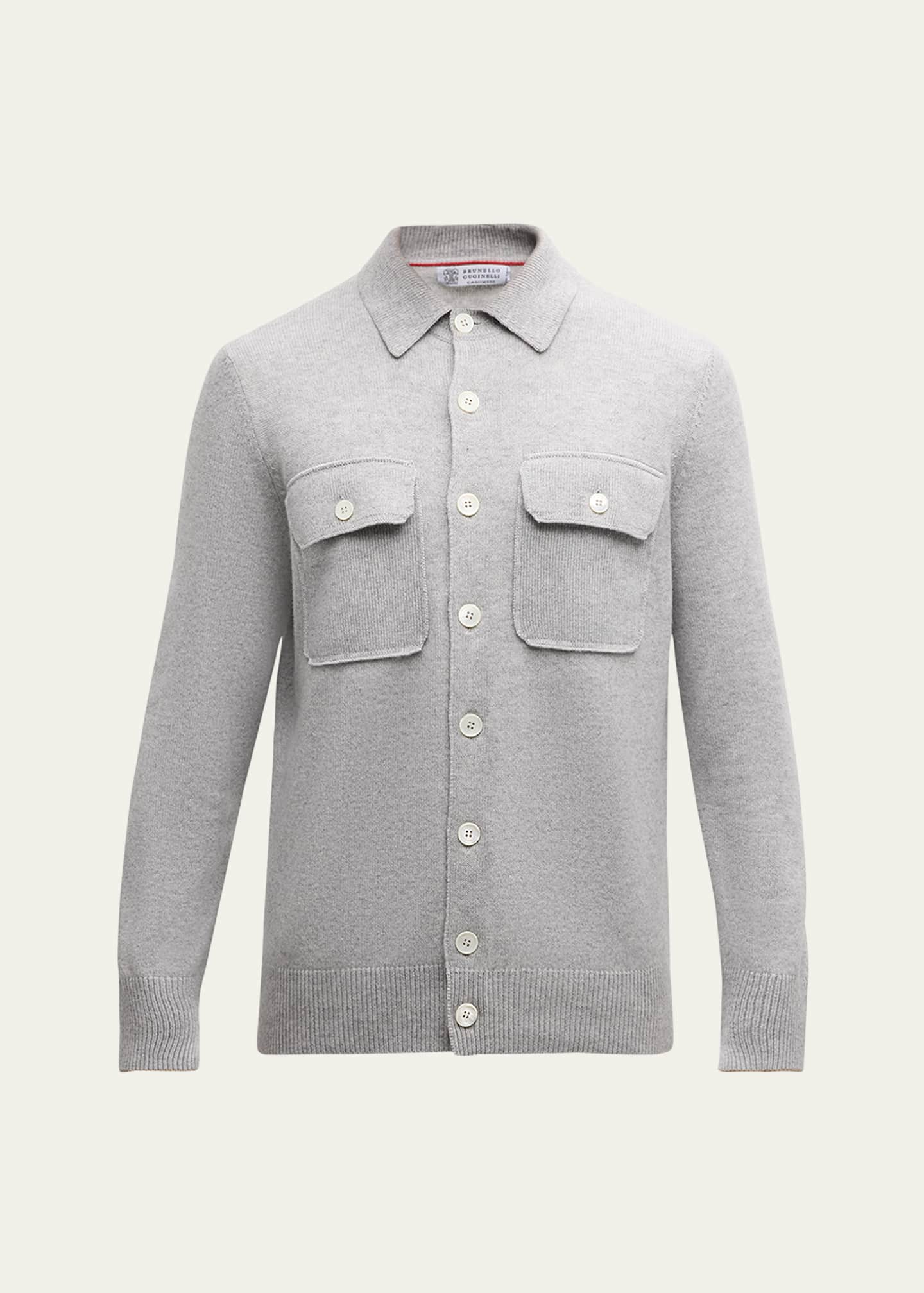 Brunello Cucinelli Men's Cashmere Overshirt Image 1 of 5