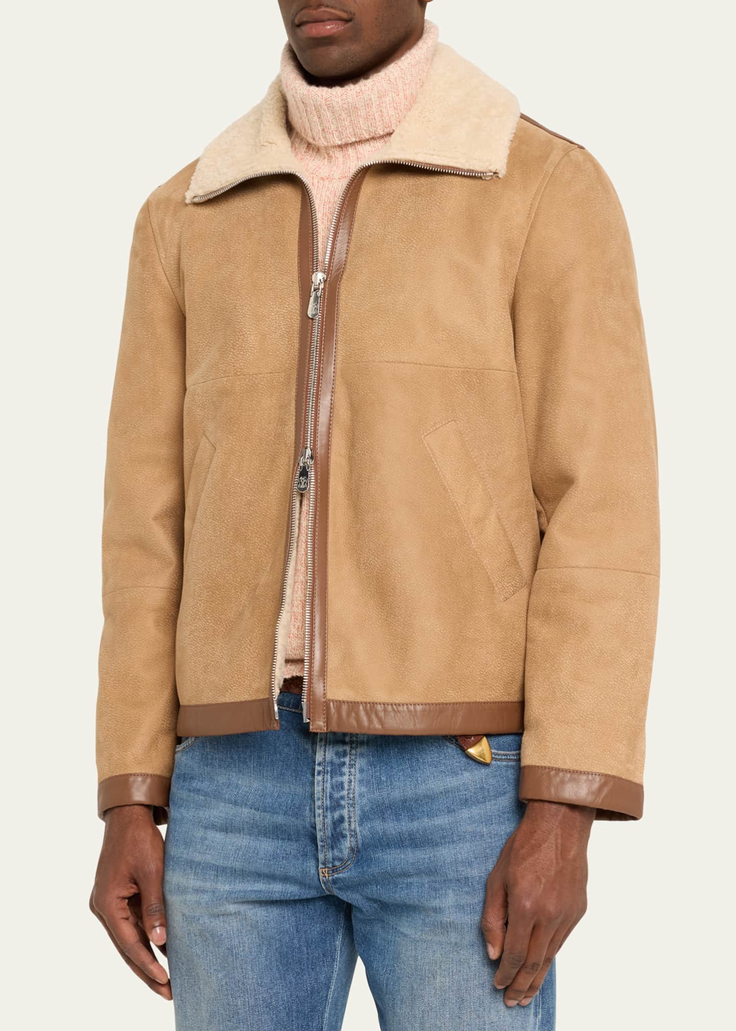 レザージャケット・コート BRUNELLO CUCINELLI Brunello Cucinelli Suede Jacket BRUNELLO CUCINELLI Suede jacket | NET-A-PORTER