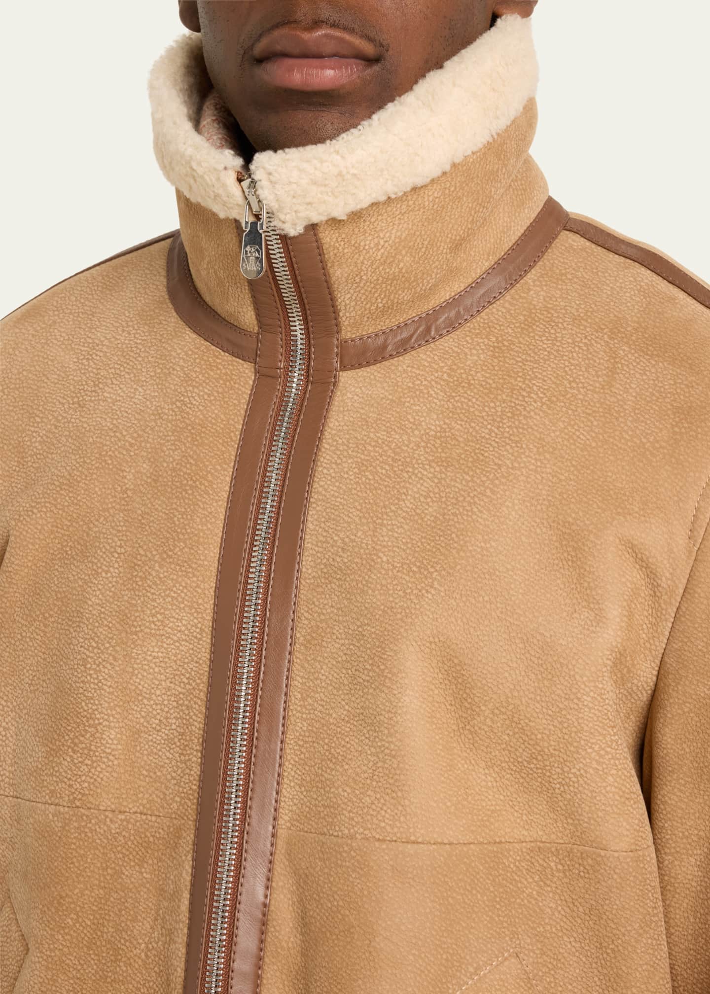レザージャケット・コート BRUNELLO CUCINELLI SUEDE JACKET Brunello Cucinelli Suede Jacket | Brown | FARFETCH