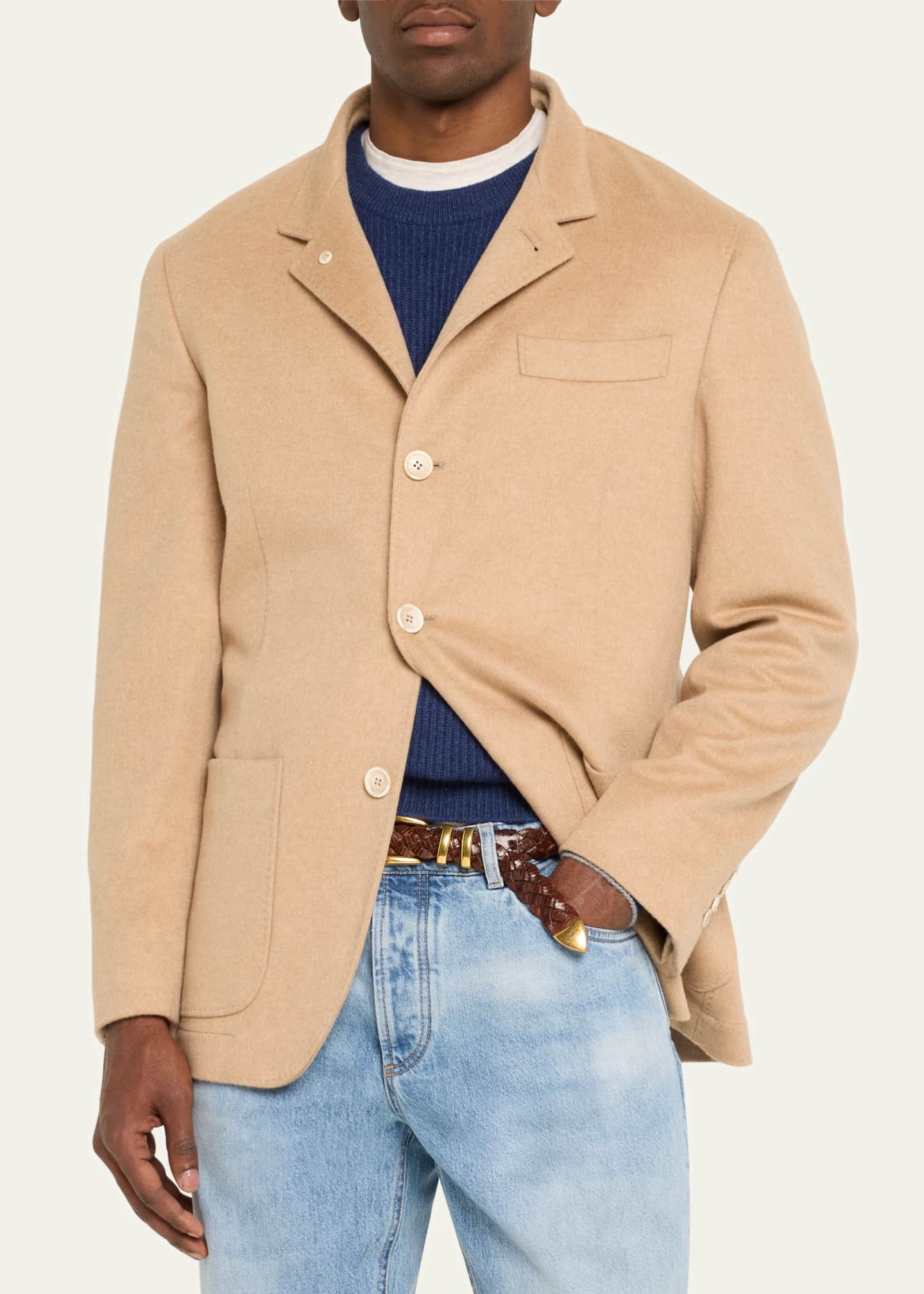 Brunello Cucinelli Men's Cashmere Sport Coat Image 4 of 5