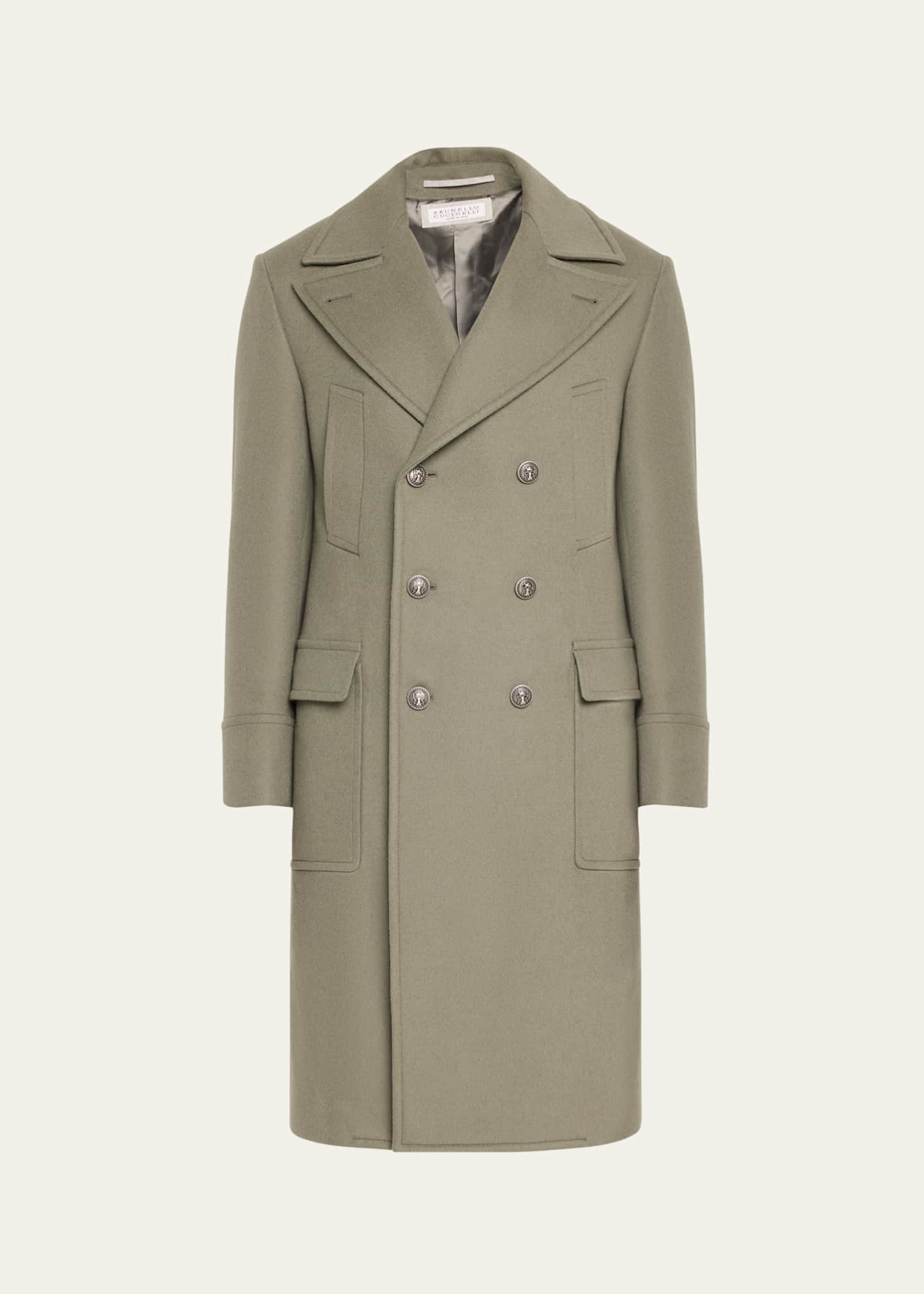 Brunello Cucinelli Men s Wool Double Breasted Overcoat