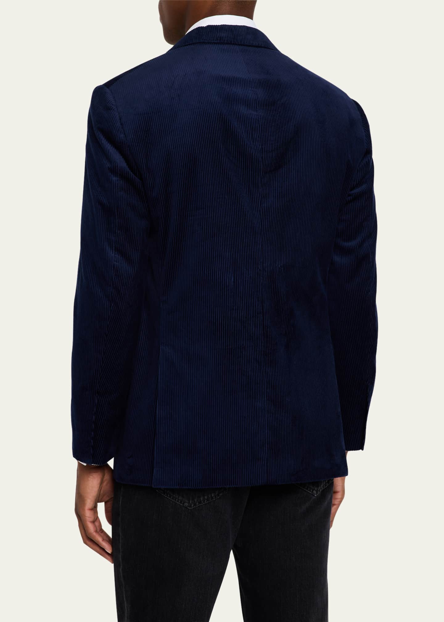 Brunello Cucinelli Men s Corduroy Satin Lapel Dinner Jacket