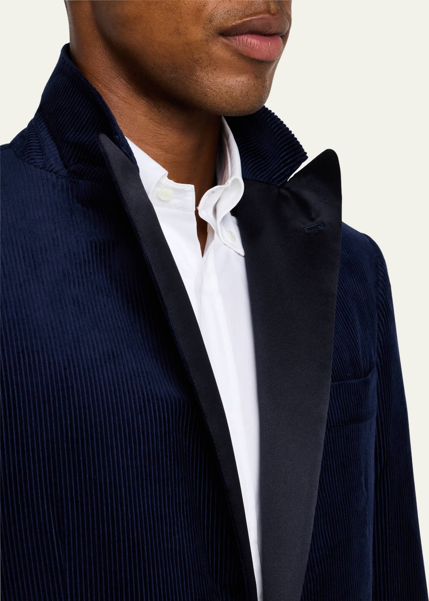 【送料&関税込】Brunello Cucinelli Giacca Brunello Cucinelli Men's Corduroy Satin-Lapel Dinner Jacket