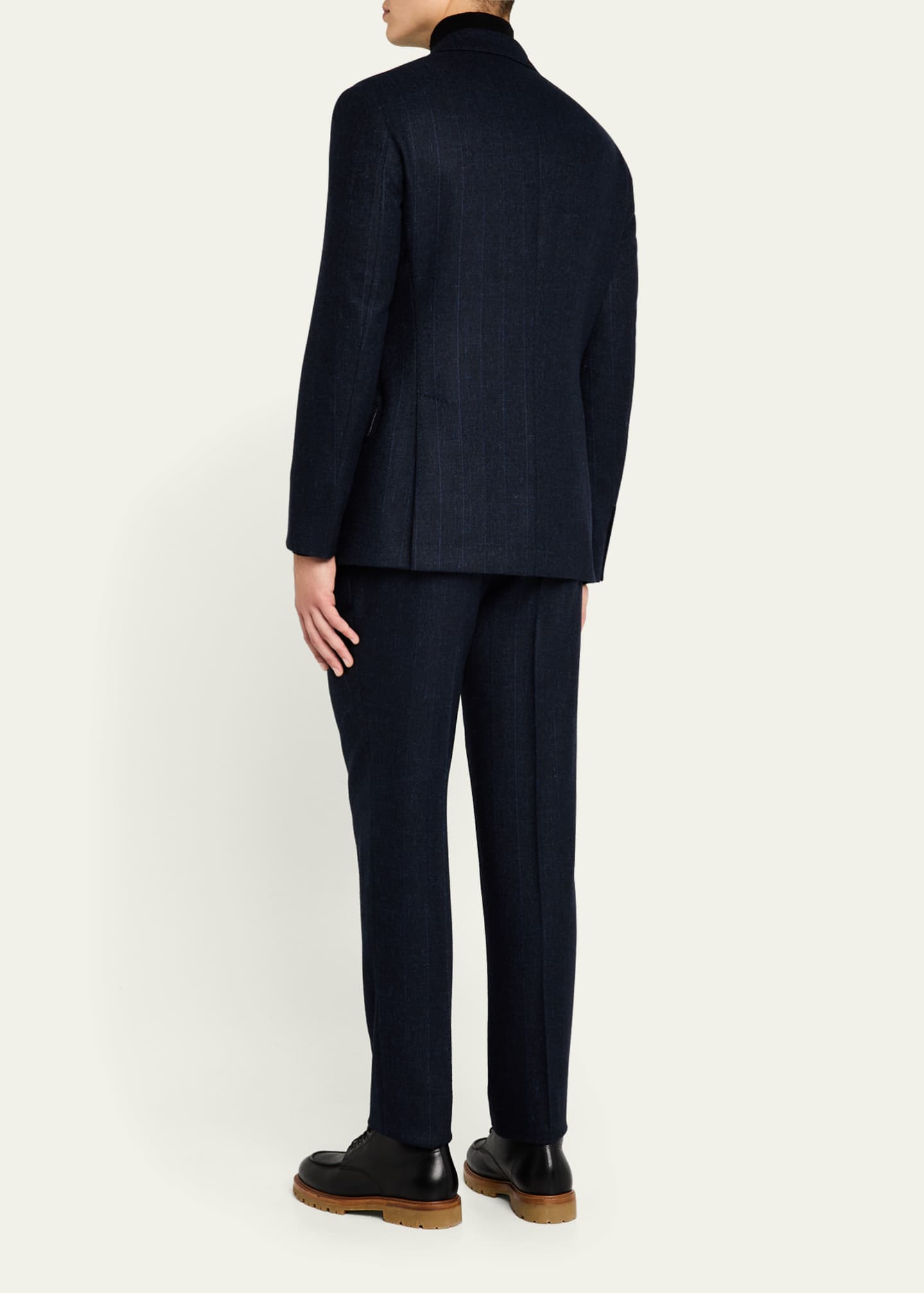 Brunello Cucinelli Men's Cavallo Pinstripe Two-Piece Suit Image 3 of 8