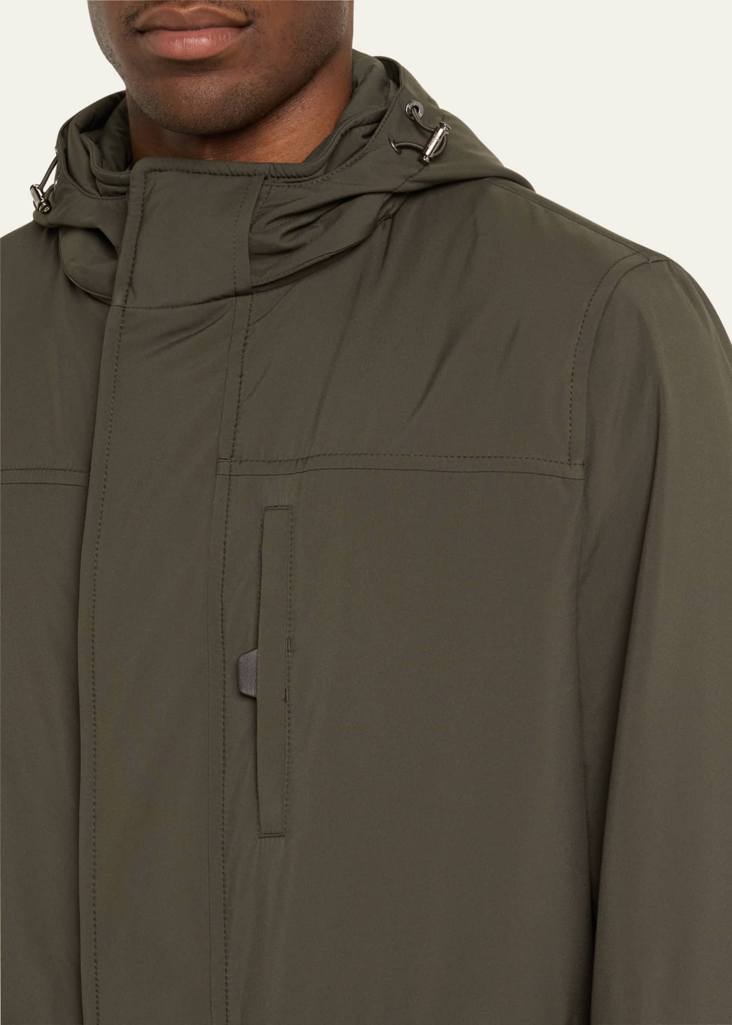Brioni Men's Hooded Field Jacket Bergdorf Goodman