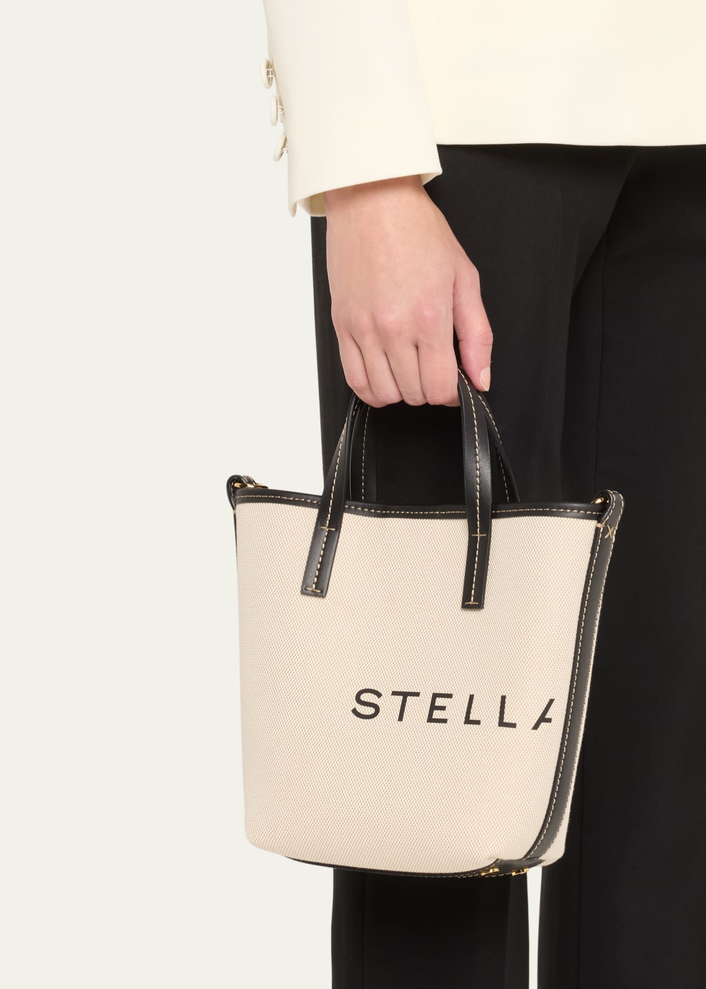 Stella mccartney canvas tote bag outlet
