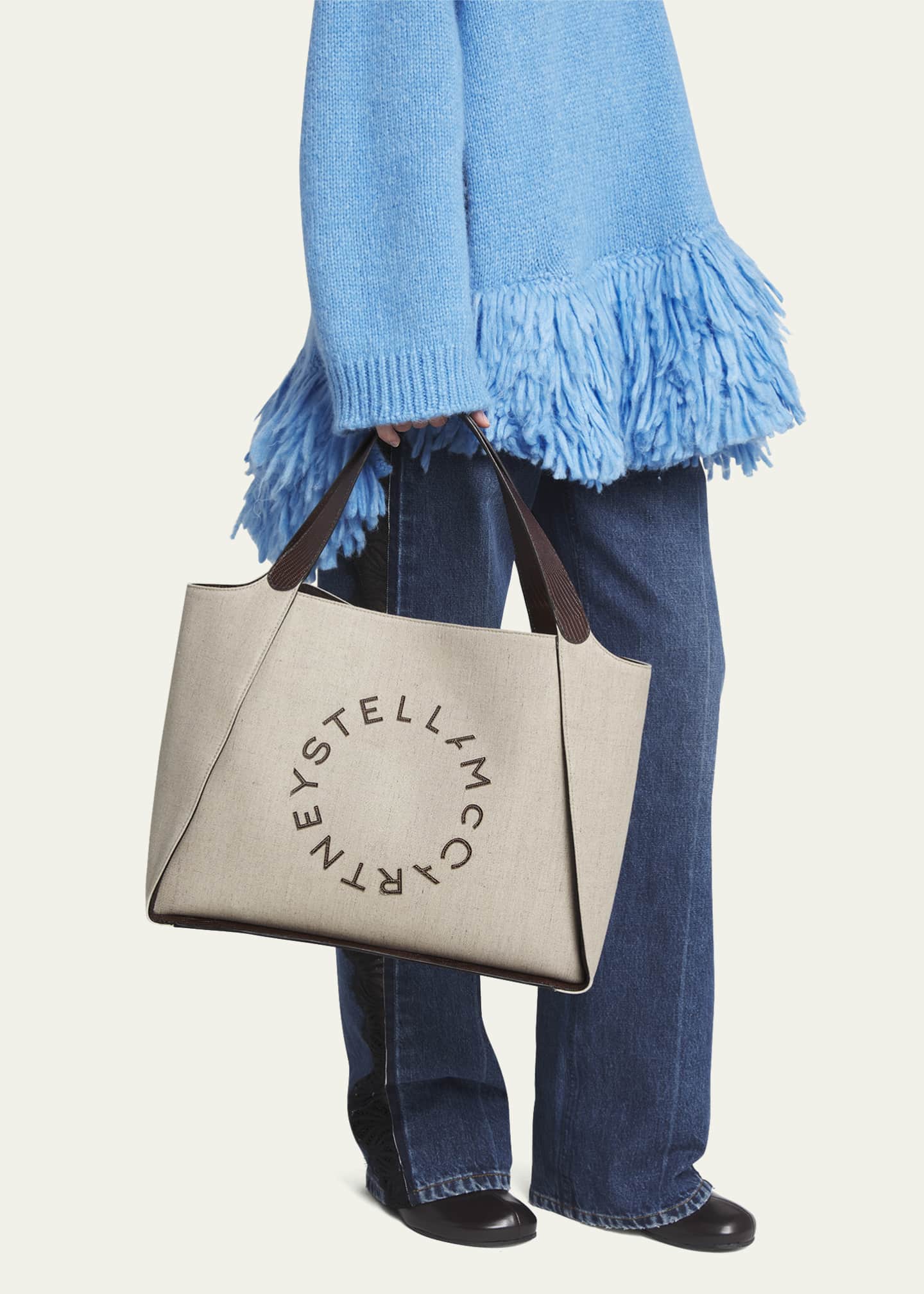 Stella McCartney Logo Eco Canvas Tote Bag Bergdorf Goodman