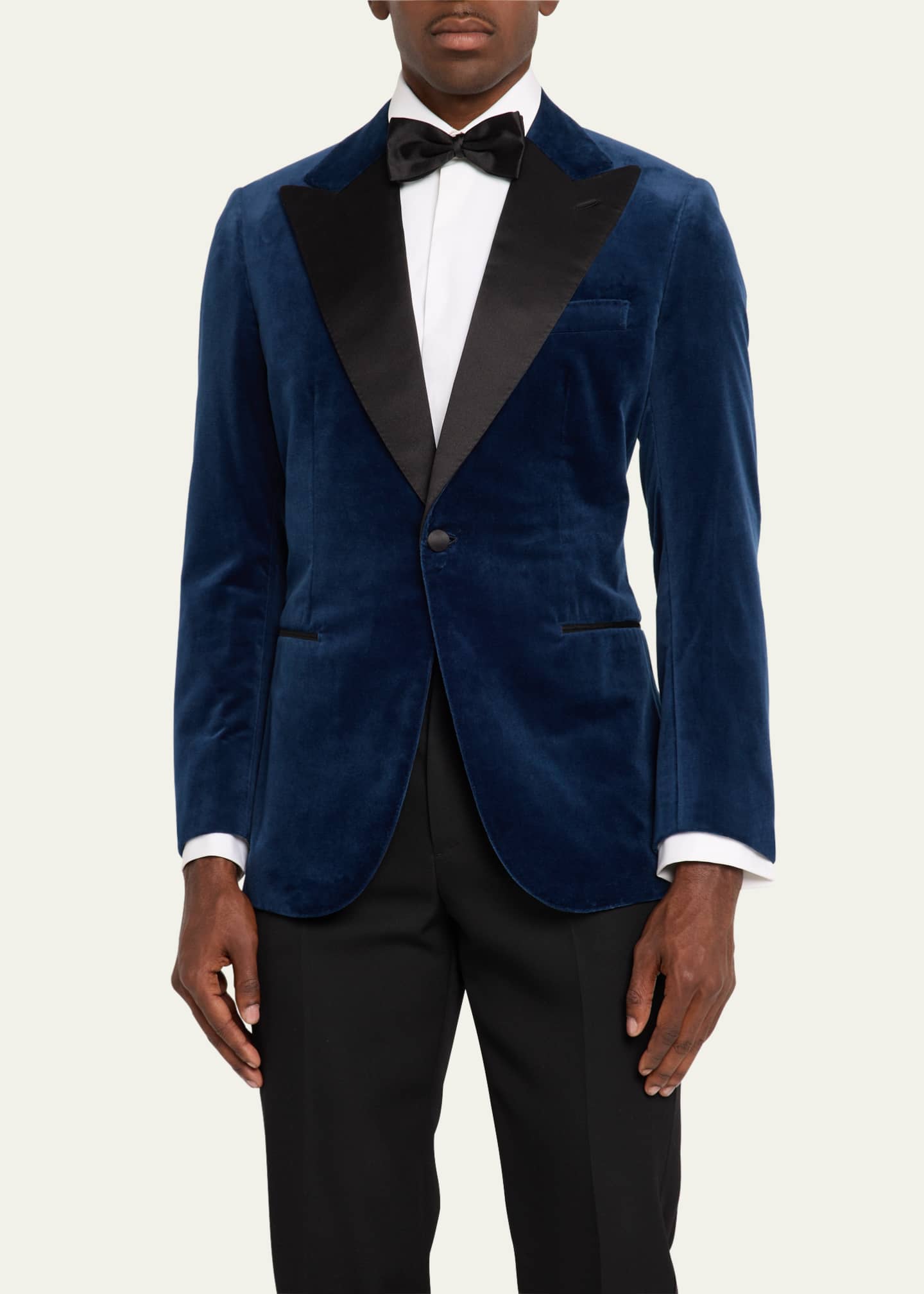 Brioni Men's Virgilio Velvet Peak-Lapel Sport Coat Image 4 of 8