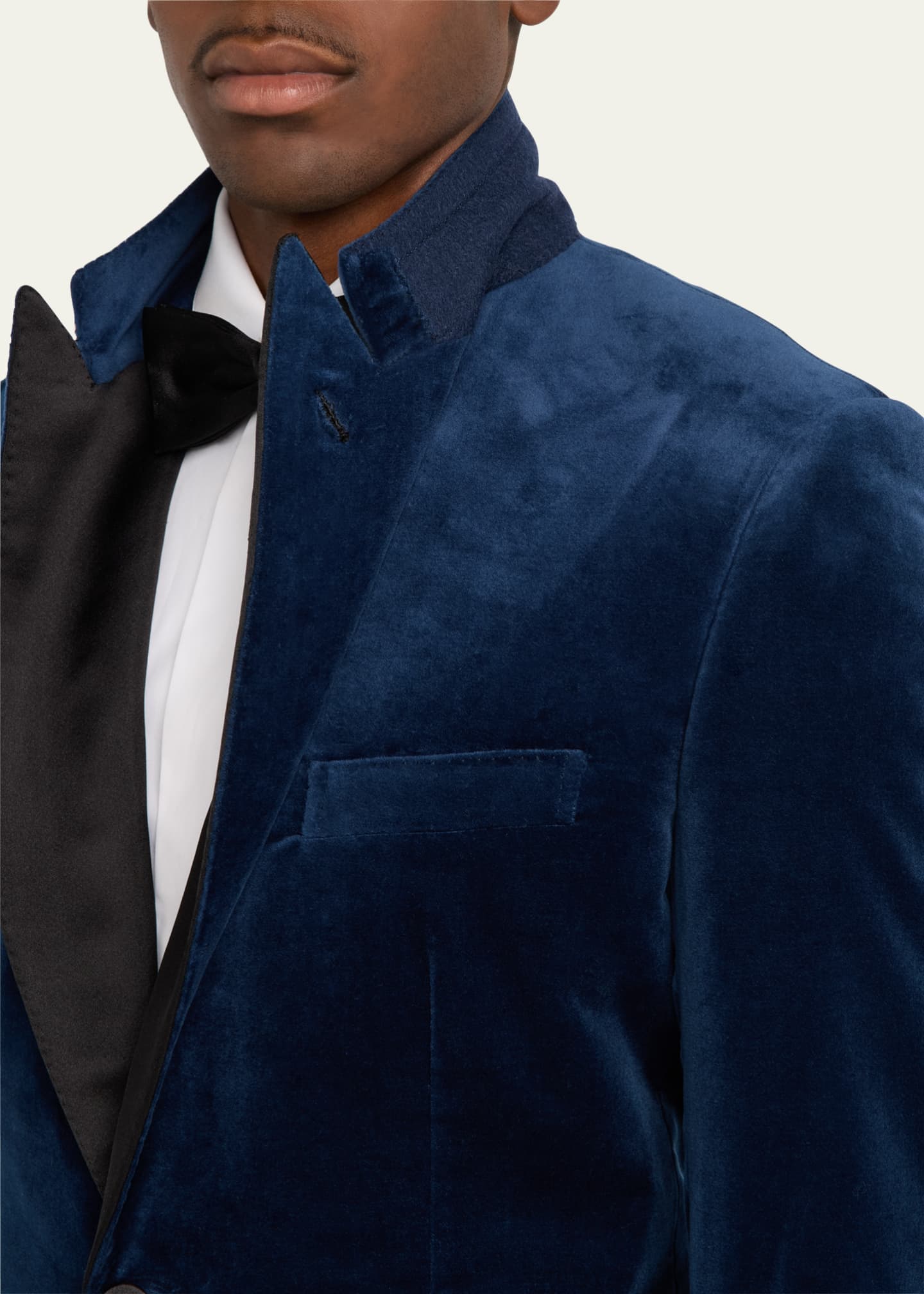 Brioni Men's Virgilio Velvet Peak-Lapel Sport Coat Image 7 of 8