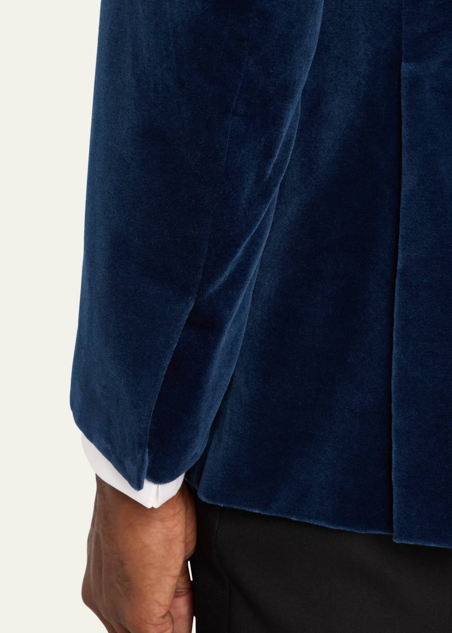 Brioni Men's Virgilio Velvet Peak-Lapel Sport Coat Image 8 of 8