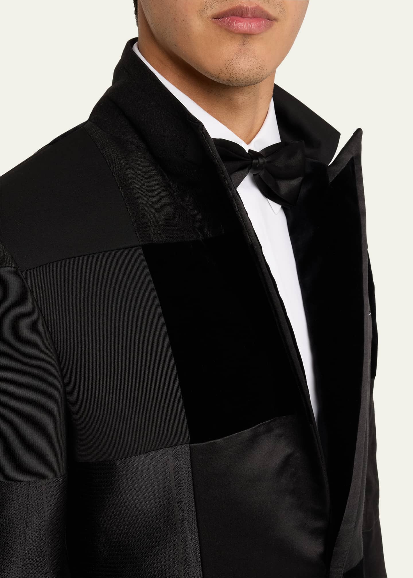 Brioni Men's Virgilio Patchwork Dinner Jacket Image 7 of 8