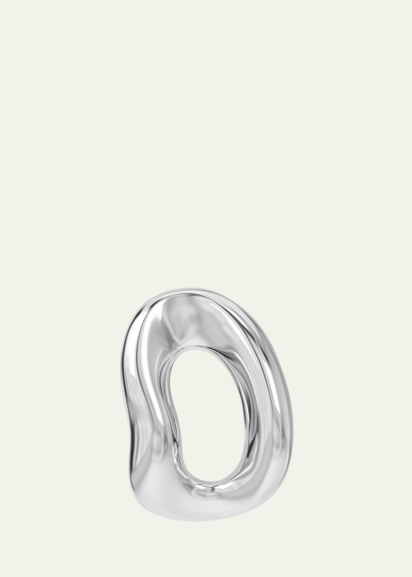 Charlotte Chesnais Sterling Silver Shima Hoop Earring, Single Image 1 of 2