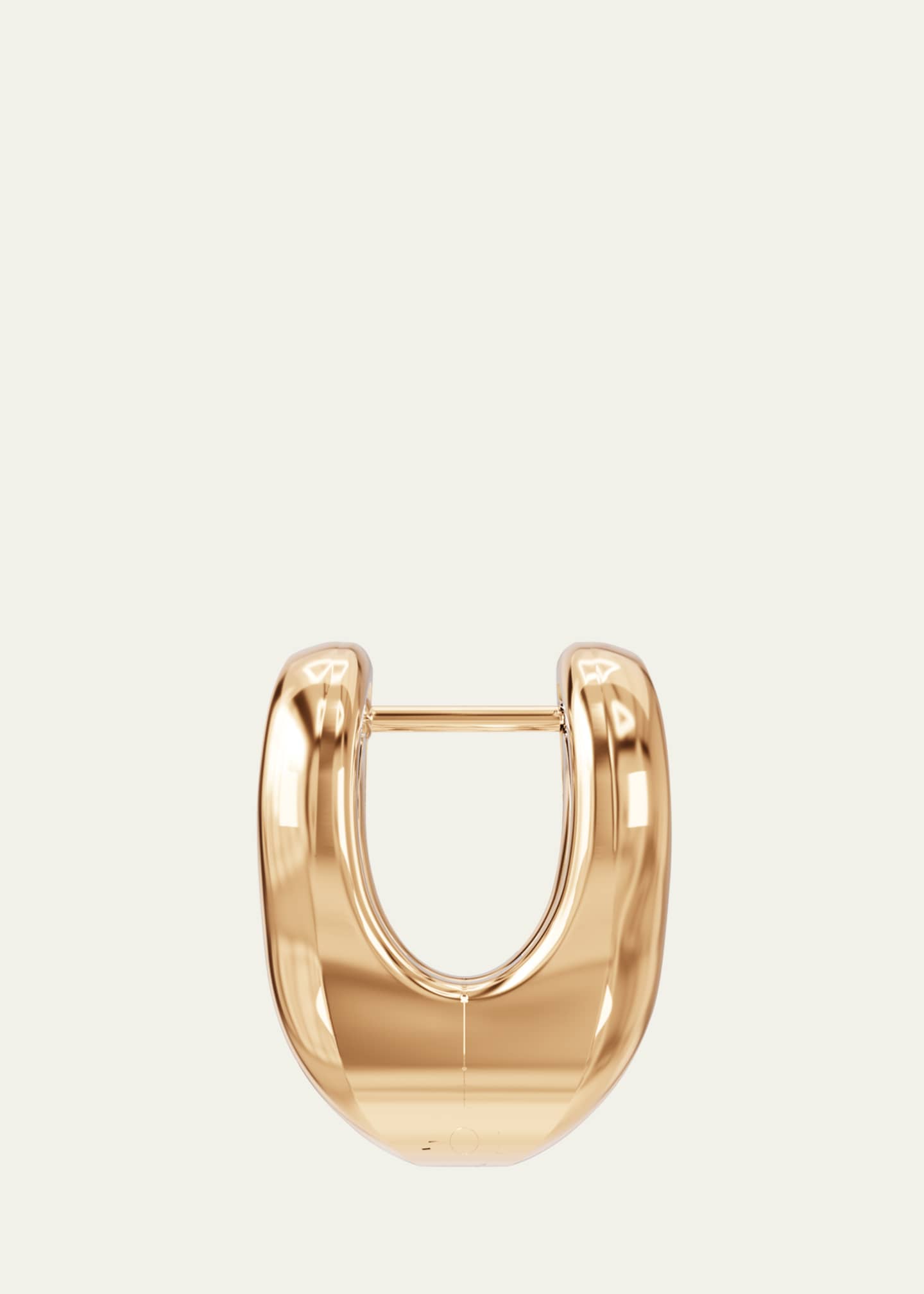 Charlotte Chesnais 18K Yellow Gold Vermeil Shima Hoop Earring, Single Image 2 of 2