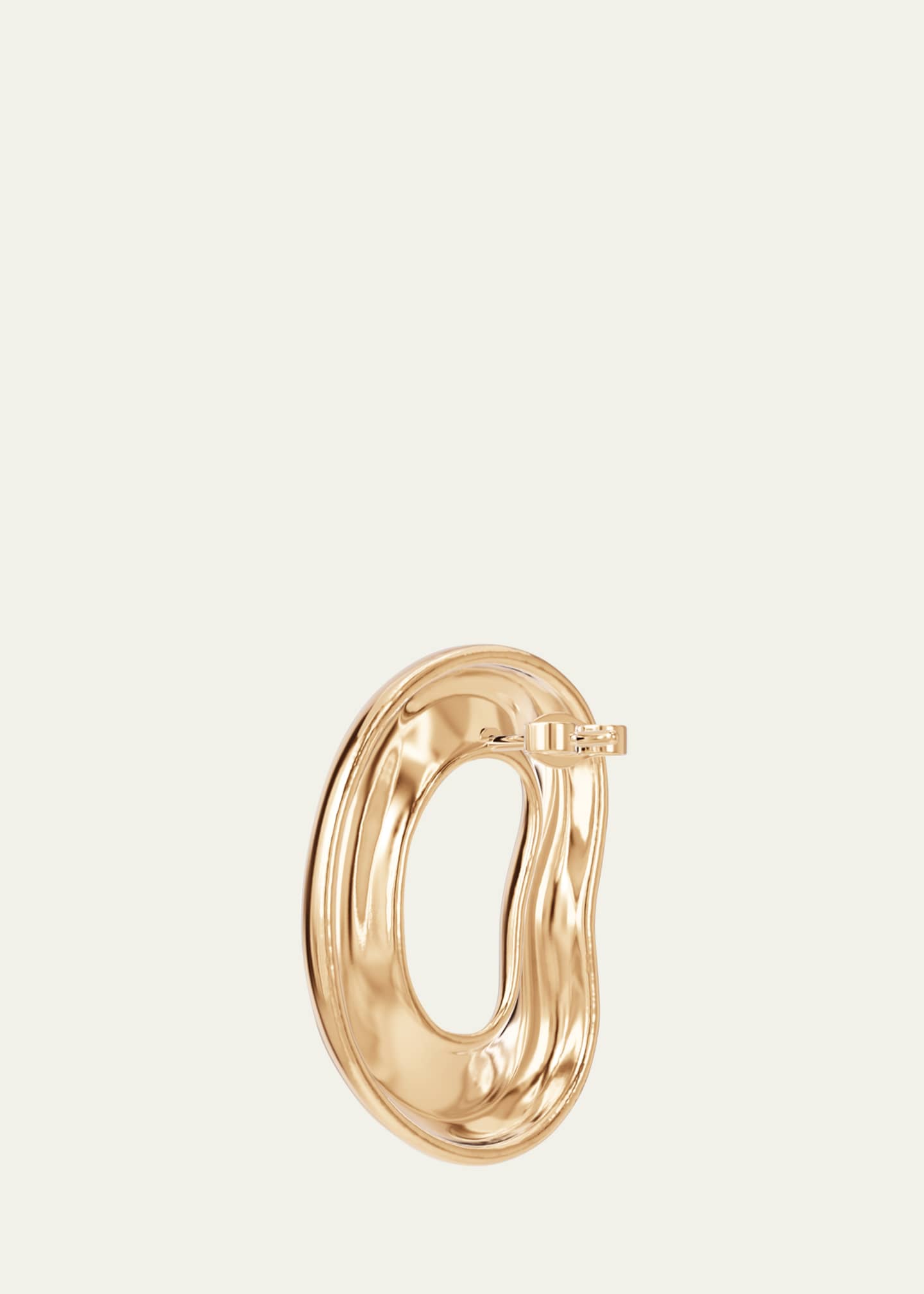 Charlotte Chesnais 18K Yellow Gold Vermeil Shima Earring, Single Image 2 of 2