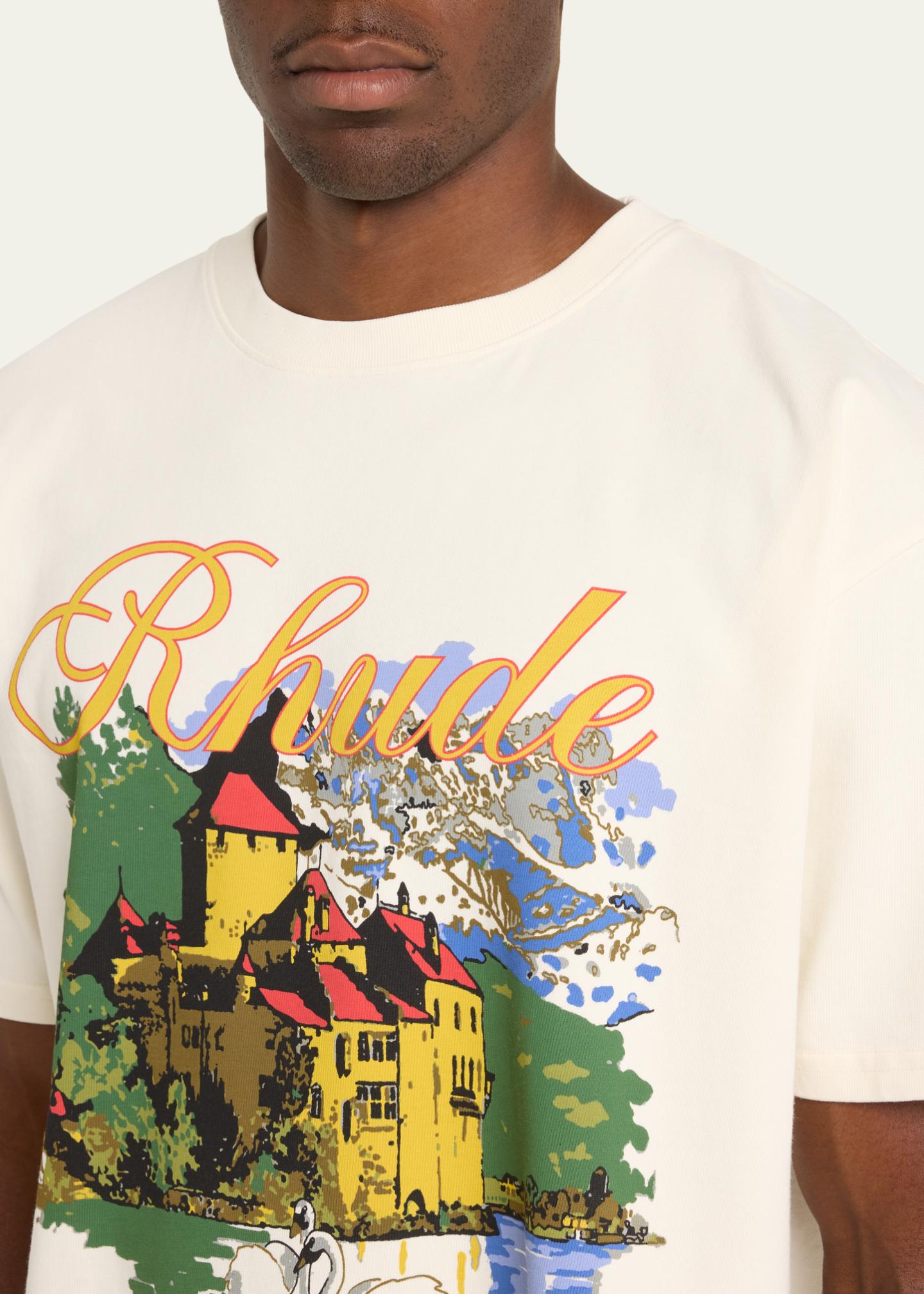 Rhude Men's Chateau Alpes Graphic T-Shirt - Bergdorf Goodman