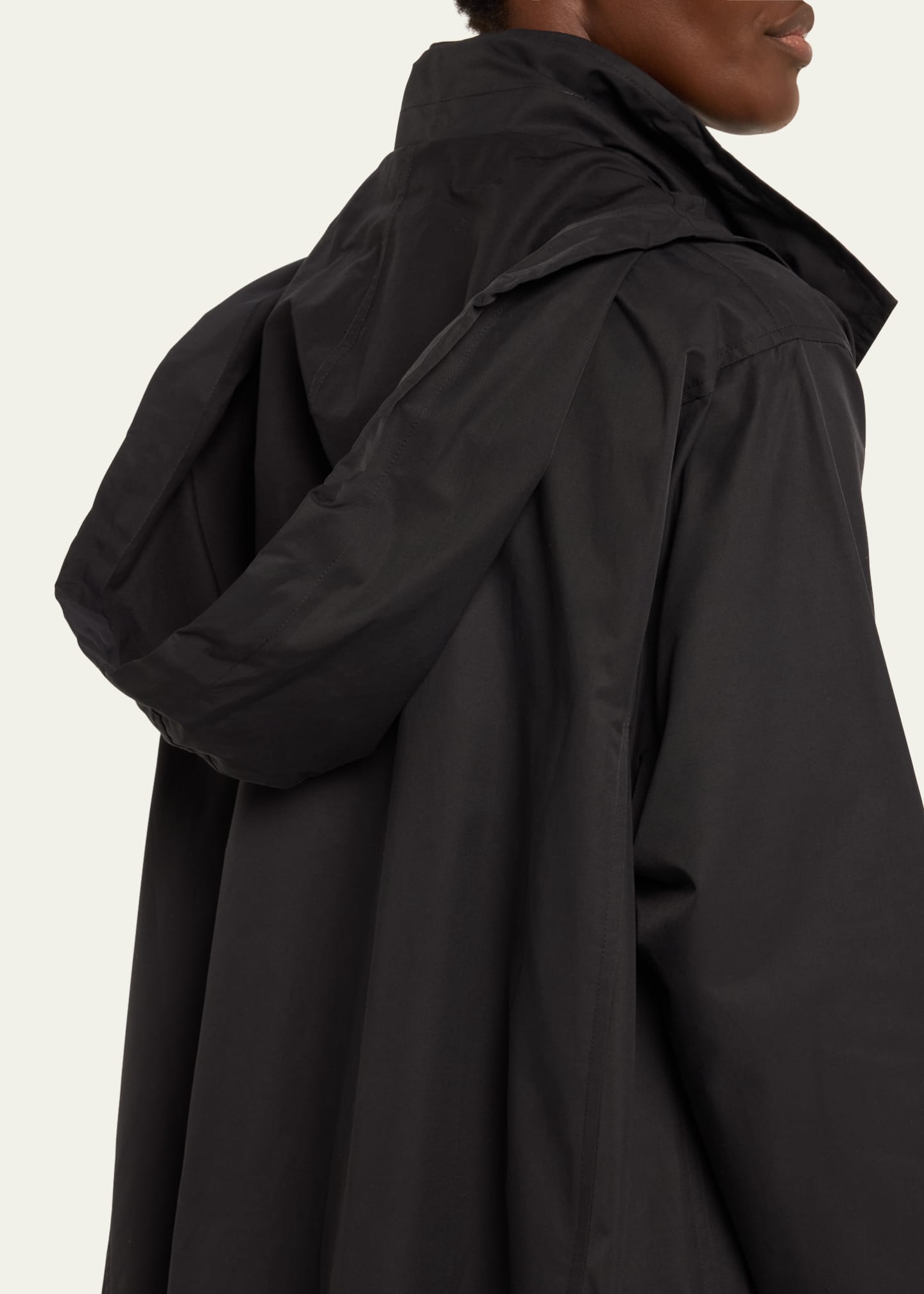 Eskandar Cotton-blend Caucasus Raincoat - Black - 2