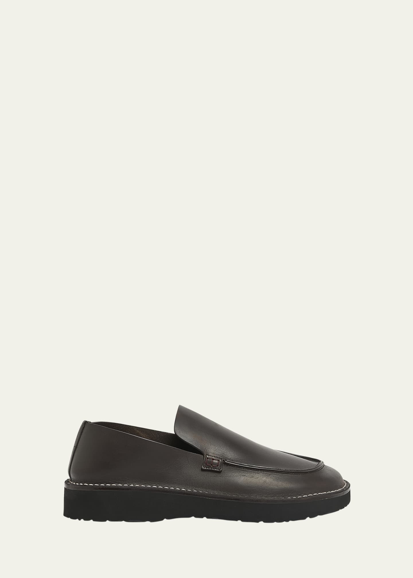 Loewe x Paula's Ibiza Men's Faro Leather Loafers | Neiman Marcus