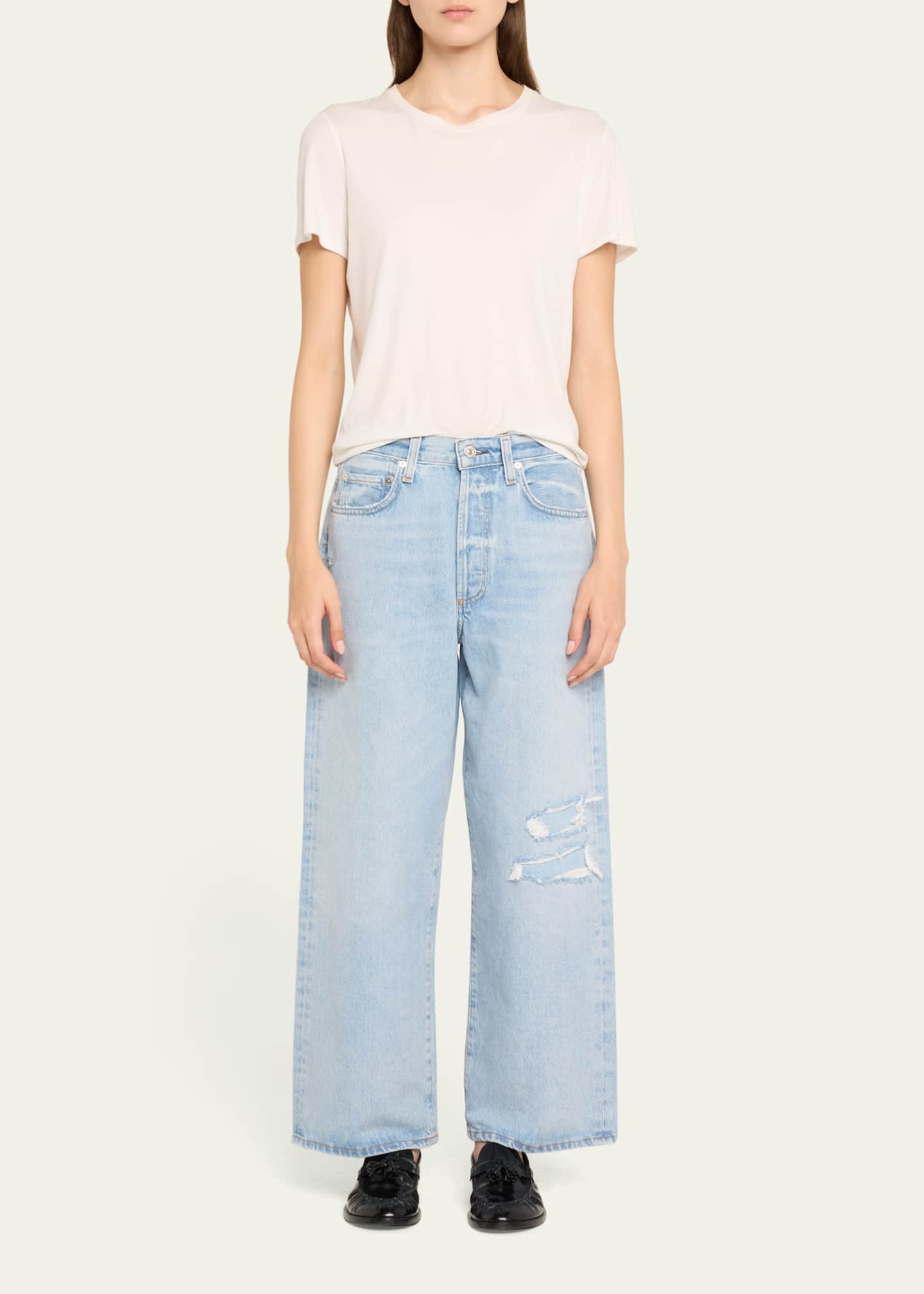 Citizens of Humanity Pina Low-Rise Baggy Crop Jeans - Bergdorf Goodman