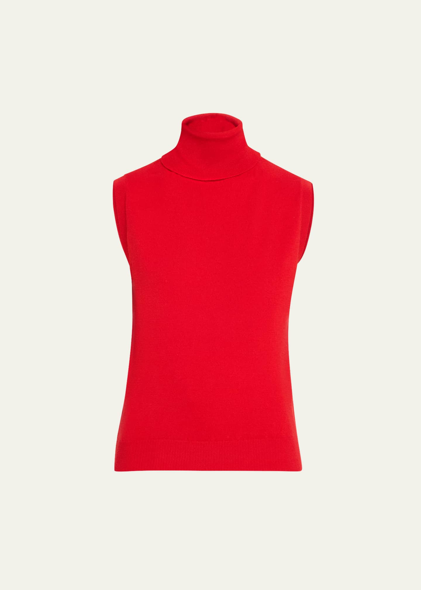 Sleeveless cashmere turtleneck discount
