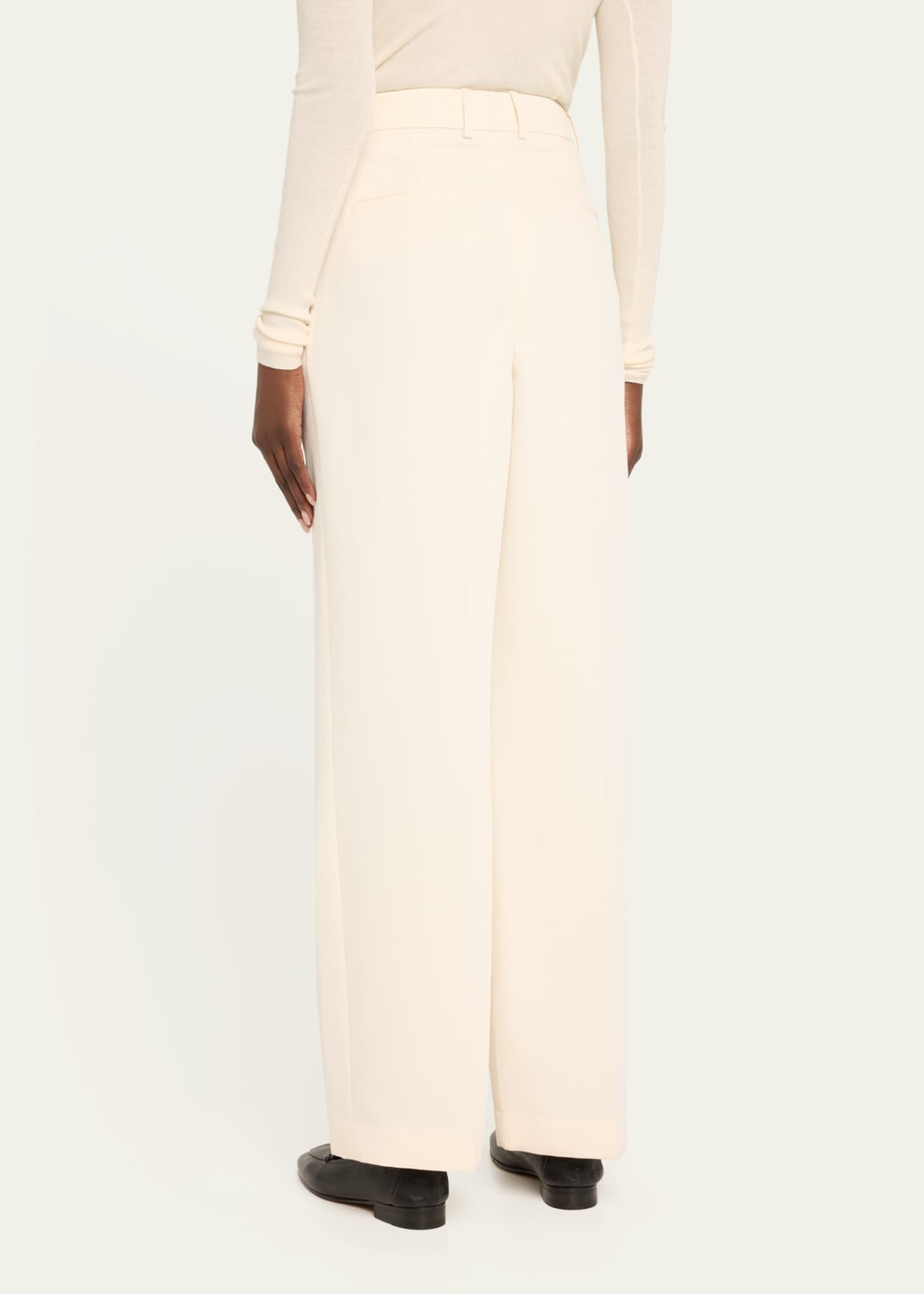Tailored Wide-Leg Trousers - Thumbnail 3