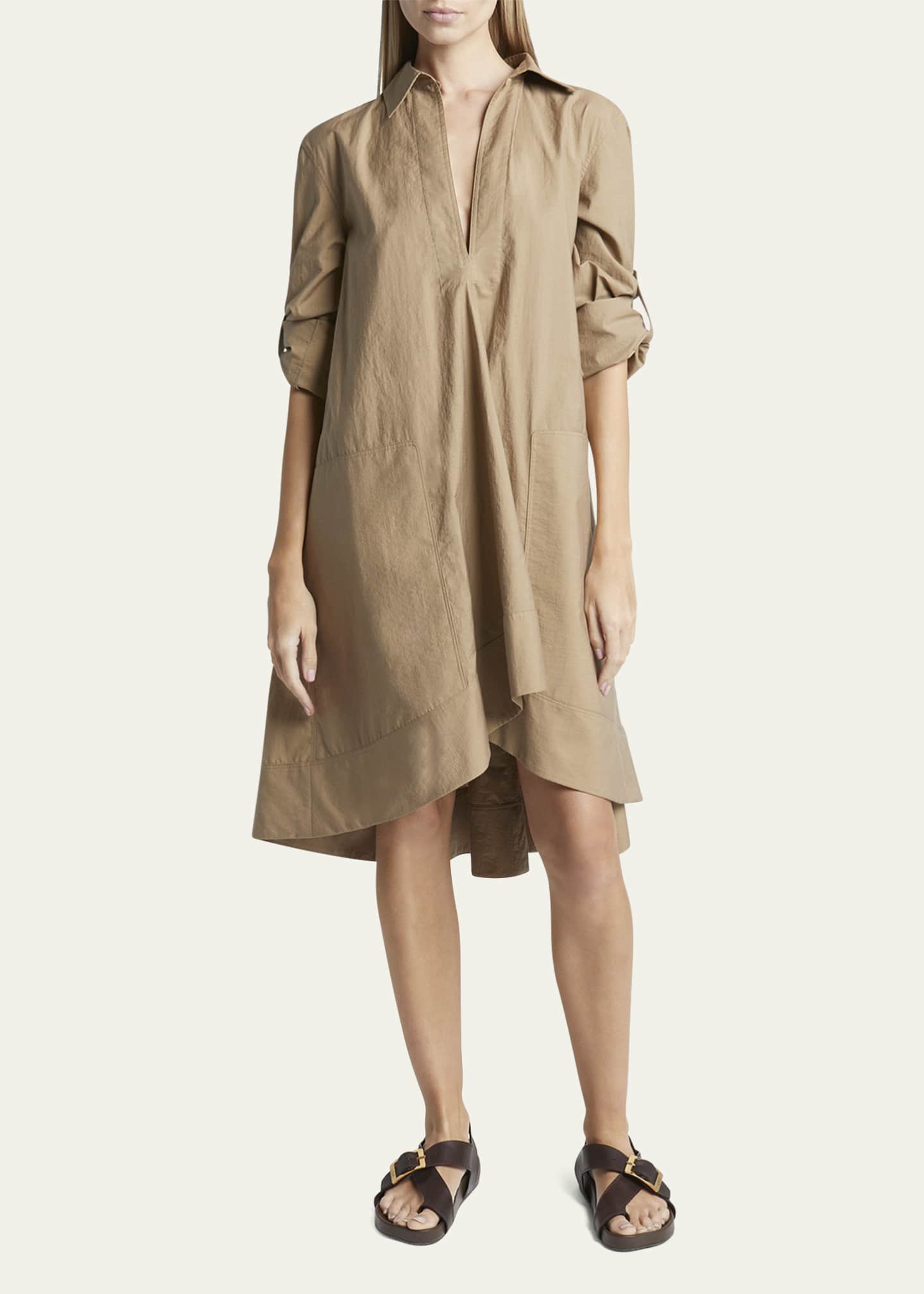 Loewe x Paula Ibiza Wrap Tunic Dress with Rolled Cuff Sleeves Image 2 of 5