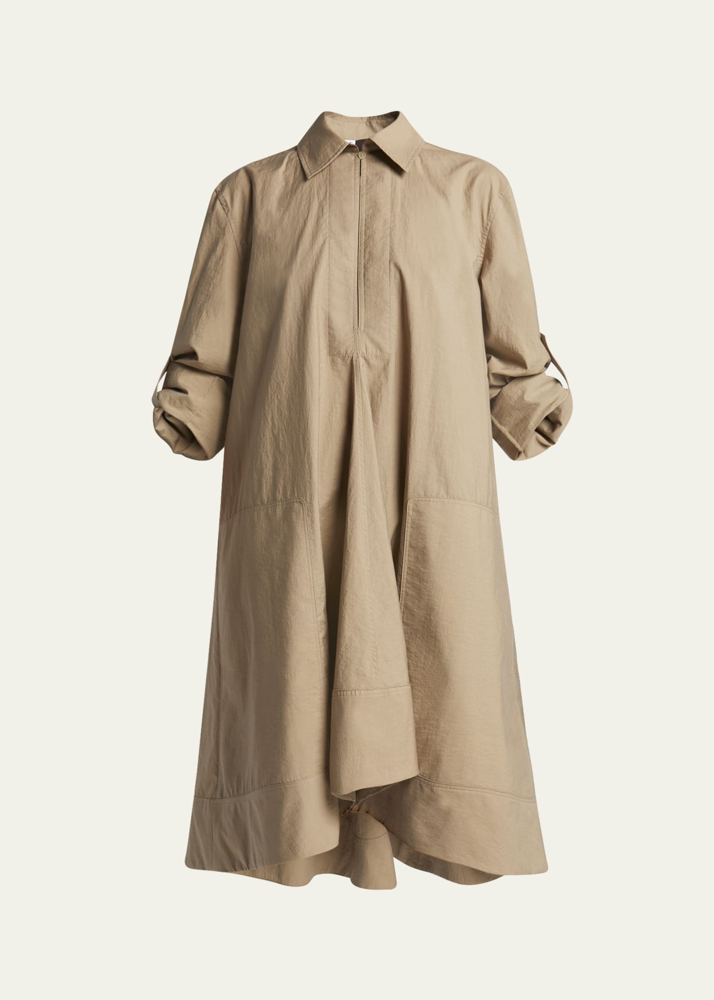 Loewe x Paula Ibiza Wrap Tunic Dress with Rolled Cuff Sleeves Image 1 of 5