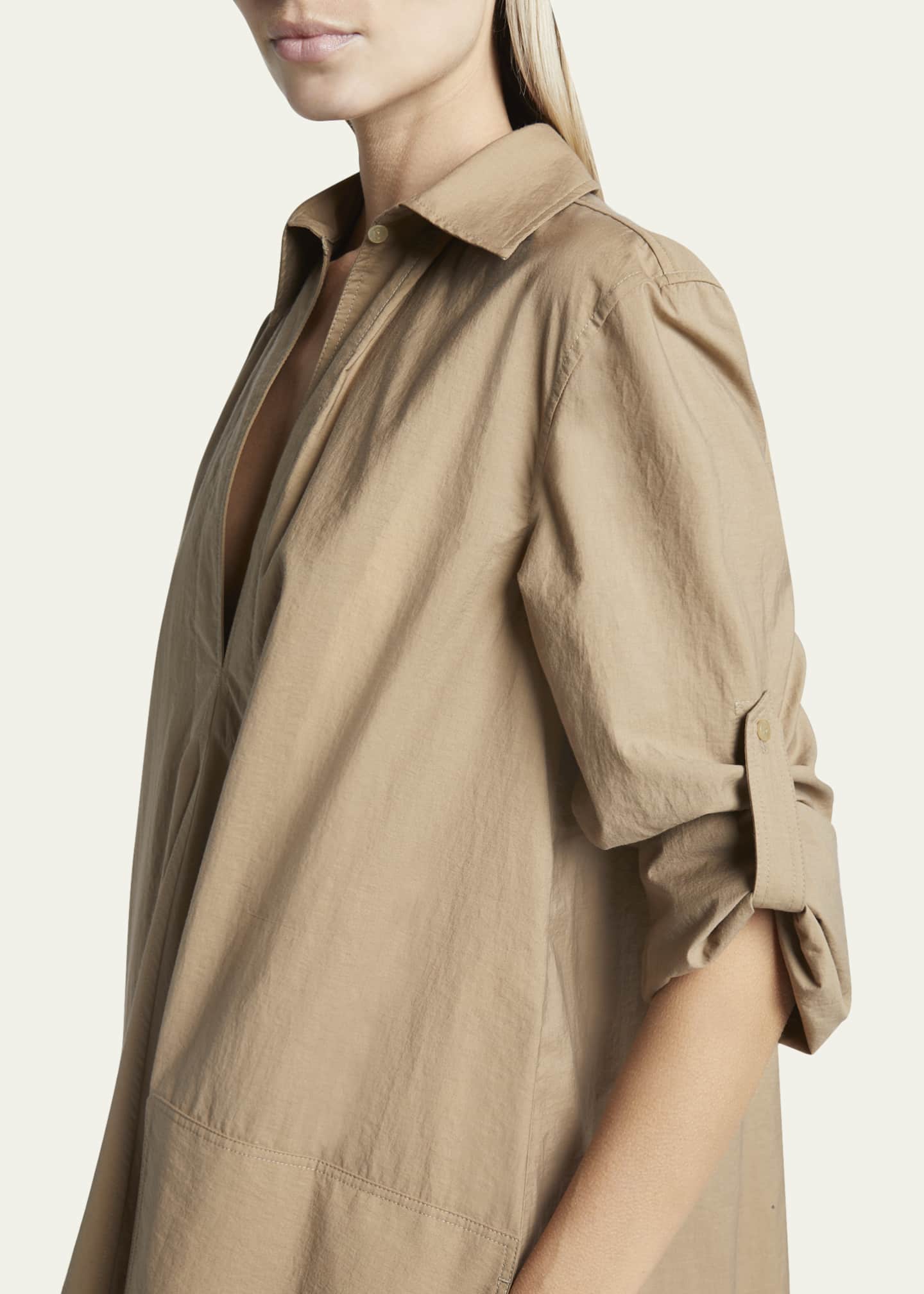 Loewe x Paula Ibiza Wrap Tunic Dress with Rolled Cuff Sleeves Image 5 of 5