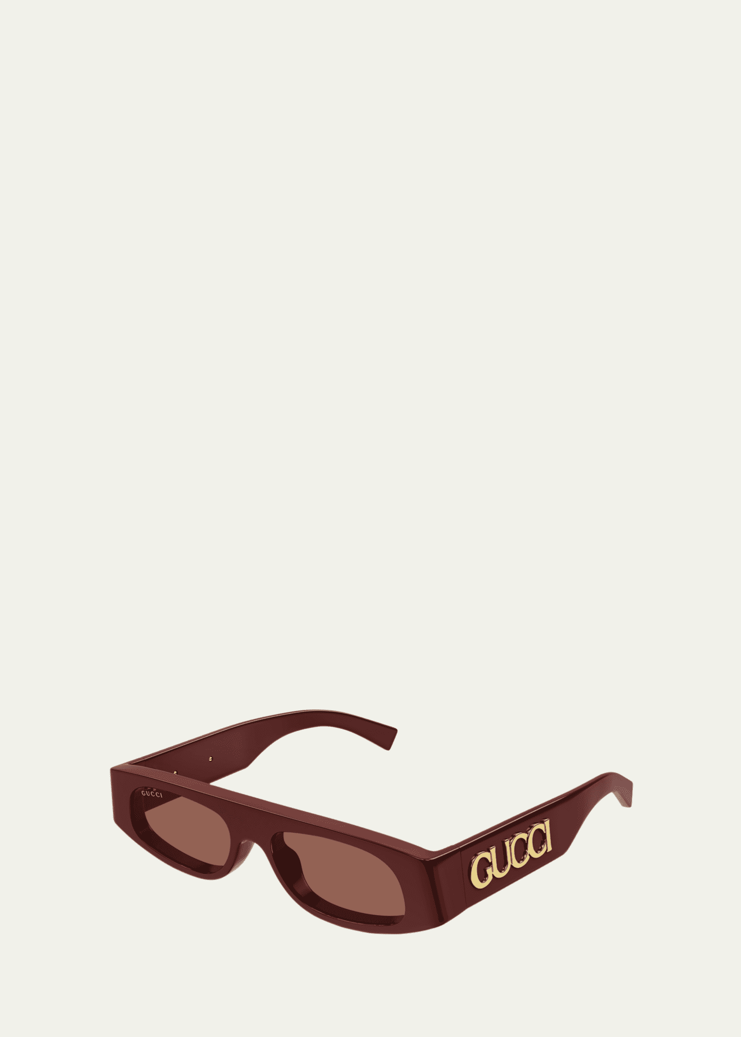 Gucci Logo Acetate Rectangle Sunglasses Image 2 of 2