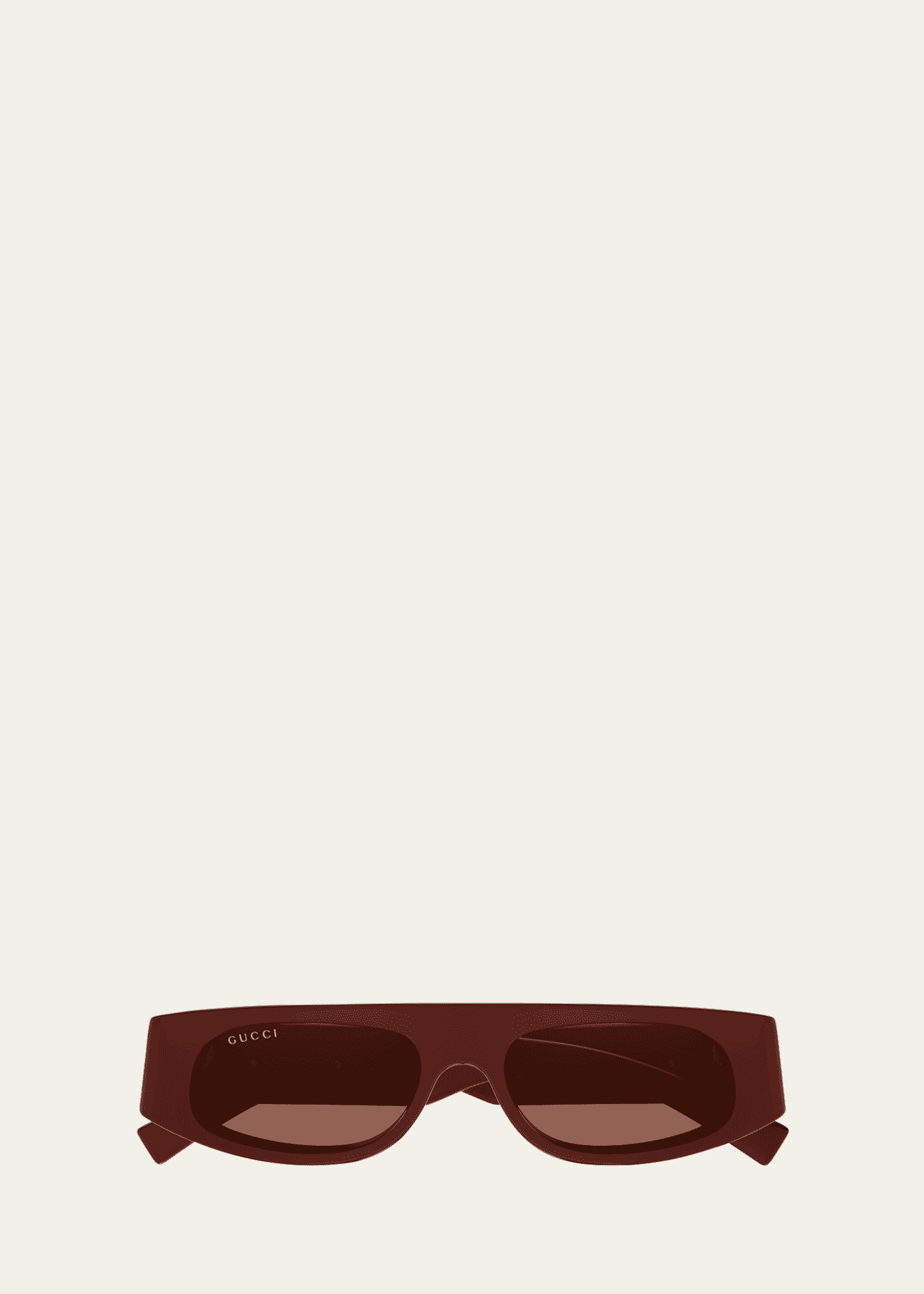 Gucci Logo Acetate Rectangle Sunglasses Image 1 of 2