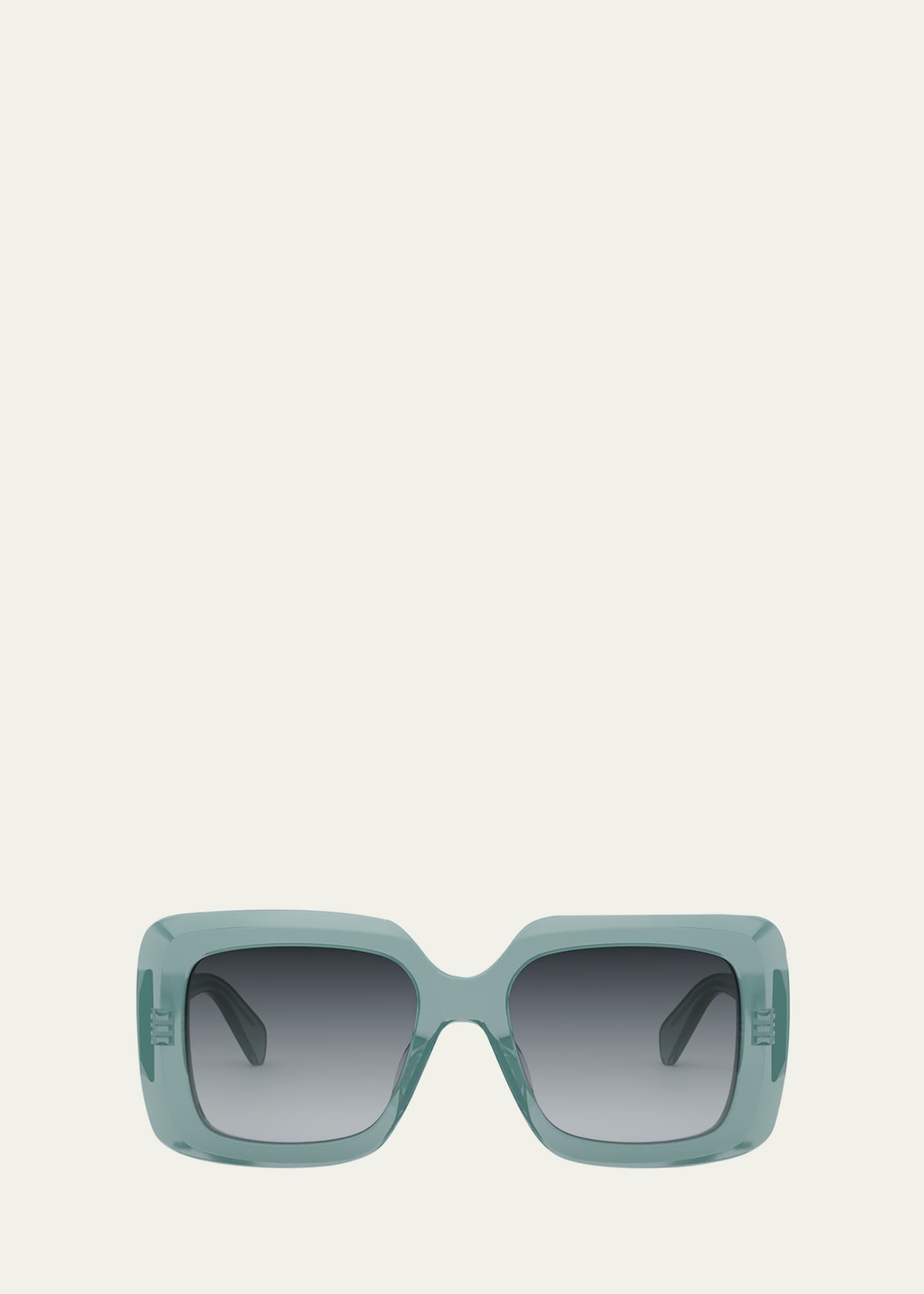 Celine Bold 3 Dots Acetate Square Sunglasses Pink