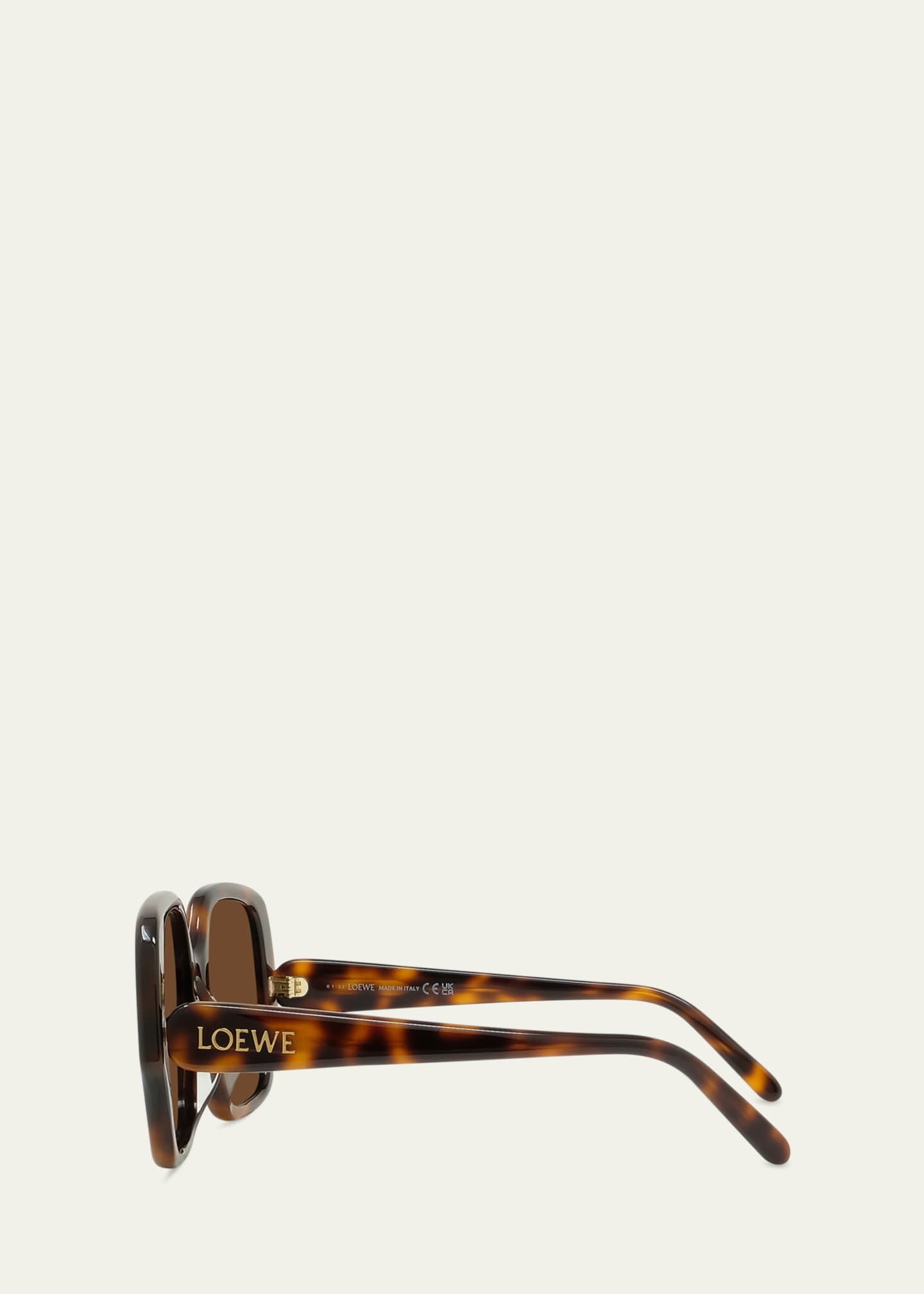 サングラス LOEWE PRINTED ACETATO SUNGLASSES Wave mask sunglasses Black - LOEWE