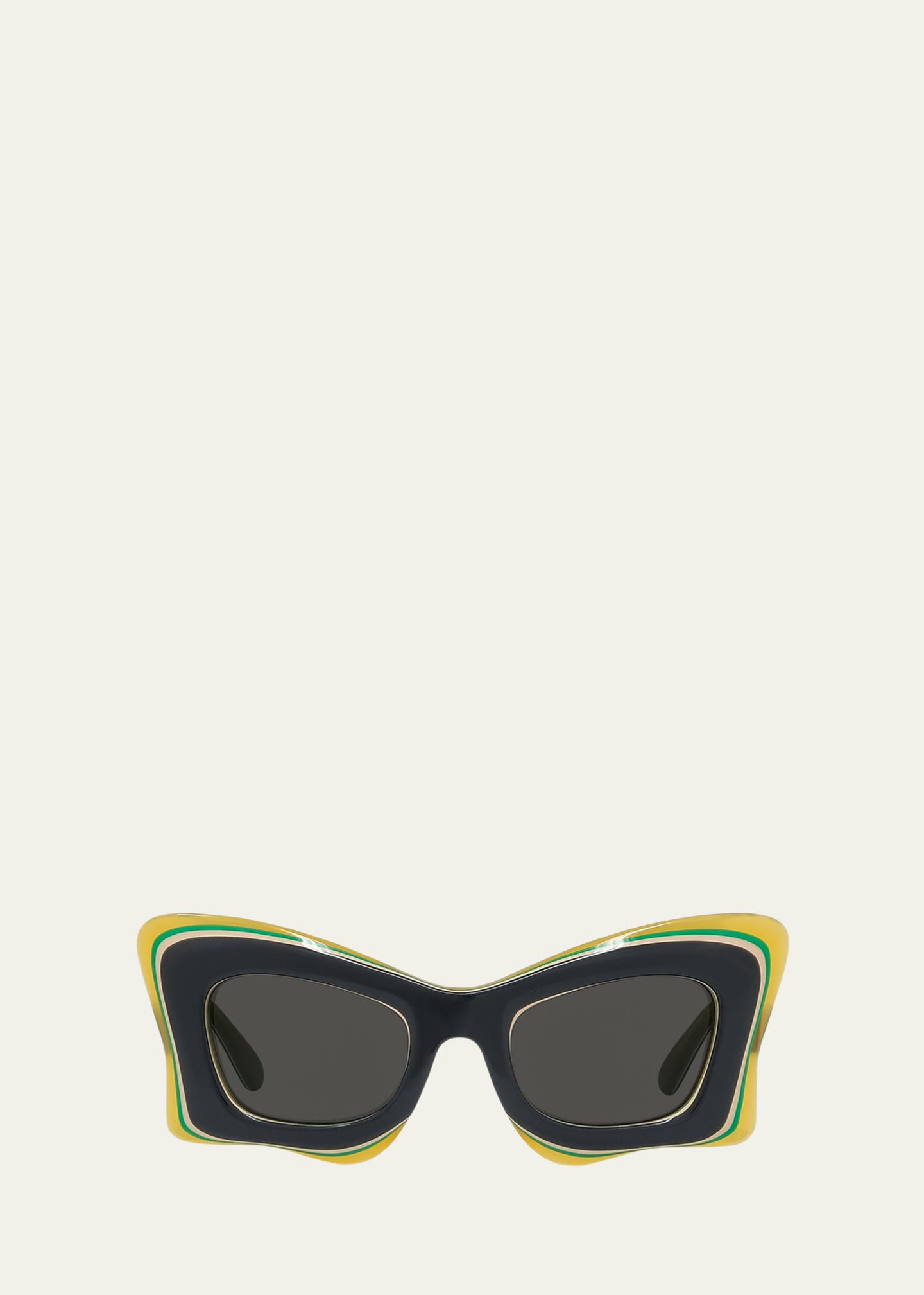 Loewe Multicolor Acetate Butterfly Sunglasses - Bergdorf Goodman