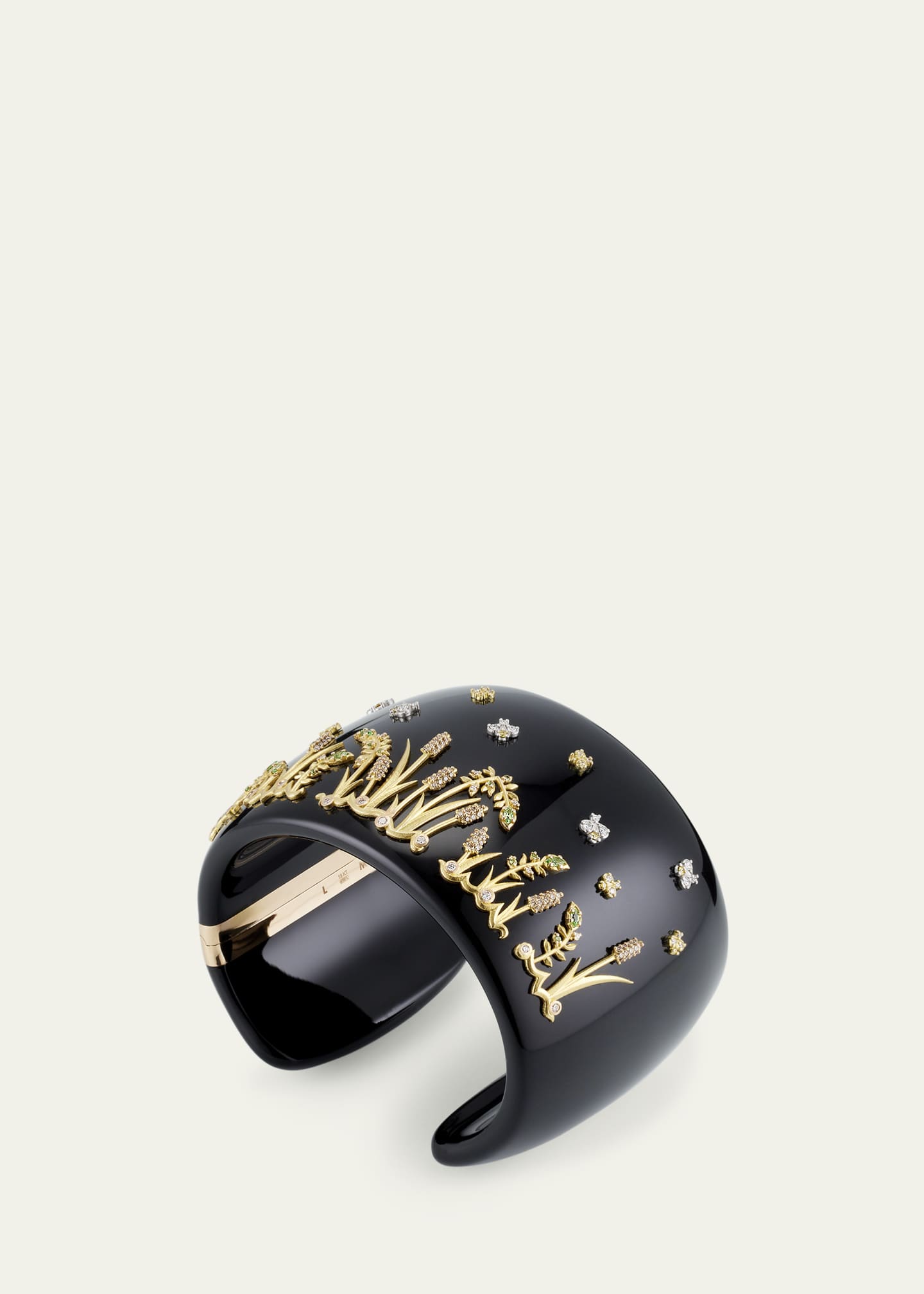 Paul Morelli Medium Twilight Multi Diamond and Tsavorite Cuff Bracelet Image 3 of 4