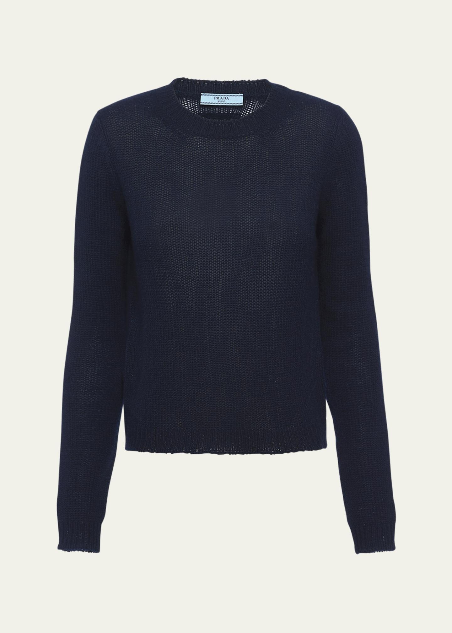 Prada Long Sleeve Cashmere Sweater - Bergdorf Goodman
