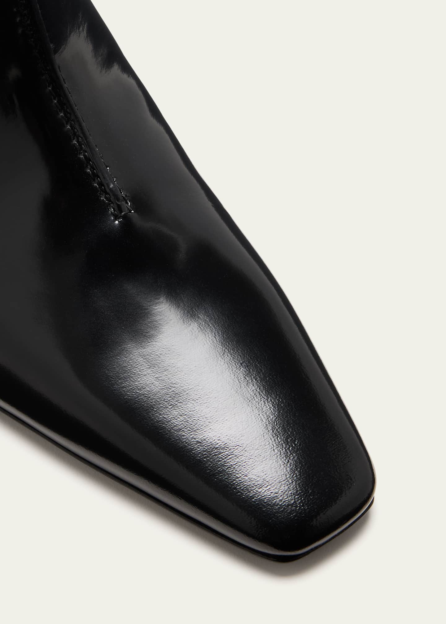 Toteme Sleek Leather Kitten-Heel Shoetie Image 3 of 3