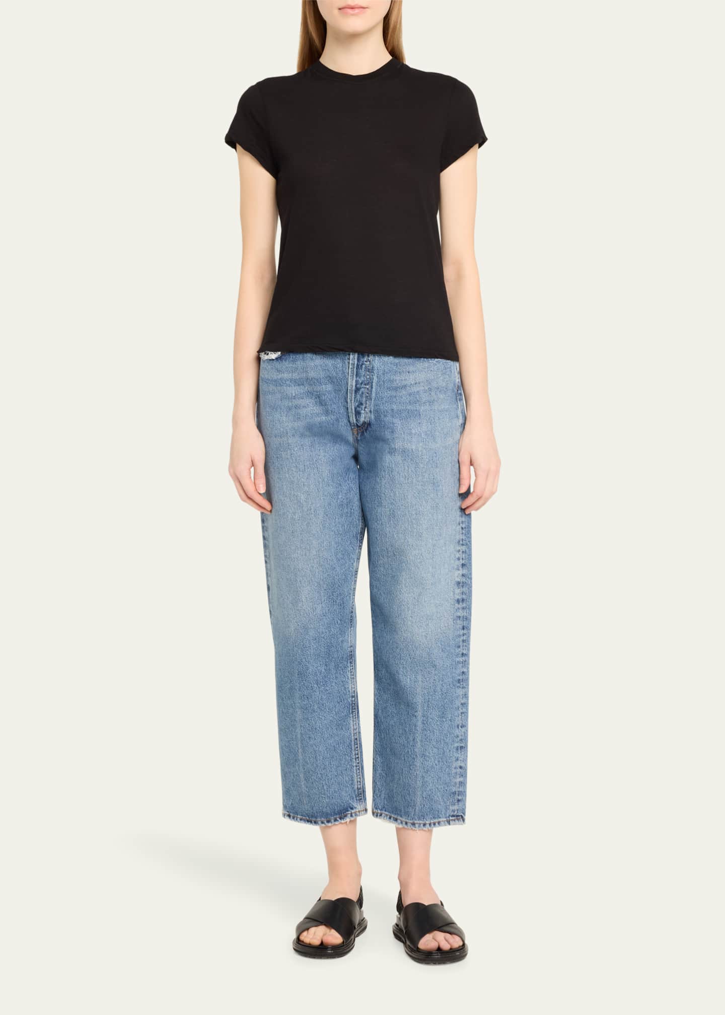 AGOLDE 90's Crop Jeans Image 2 of 5