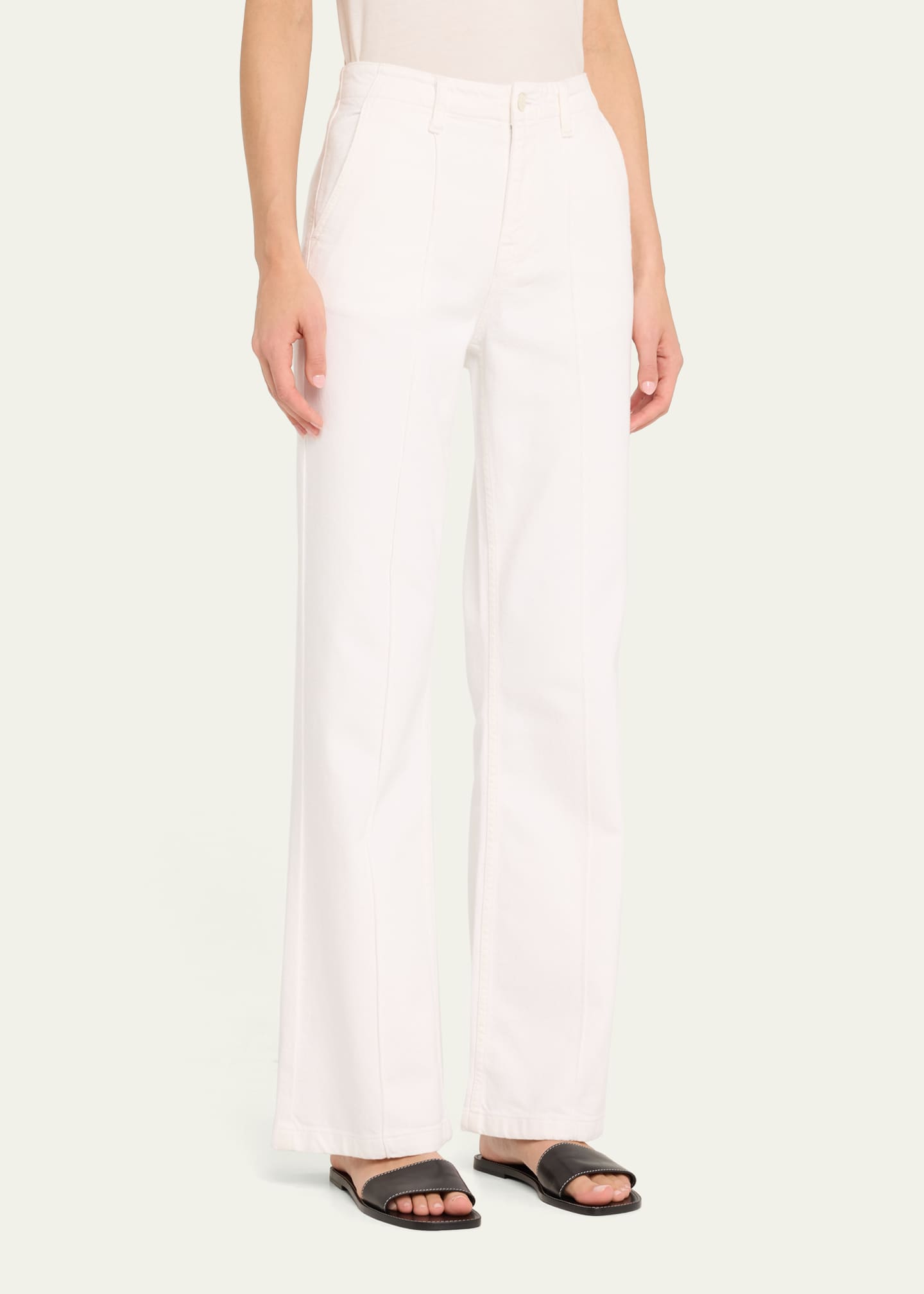 SIMKHAI Ansel Flared Denim Trousers Image 4 of 5