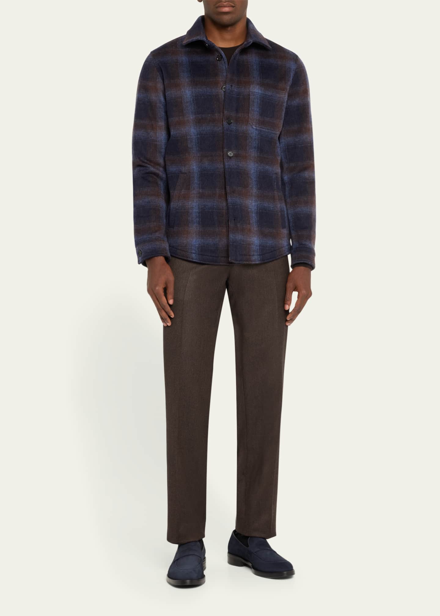Brioni Men's Lukas Suede Penny Loafers Image 3 of 5