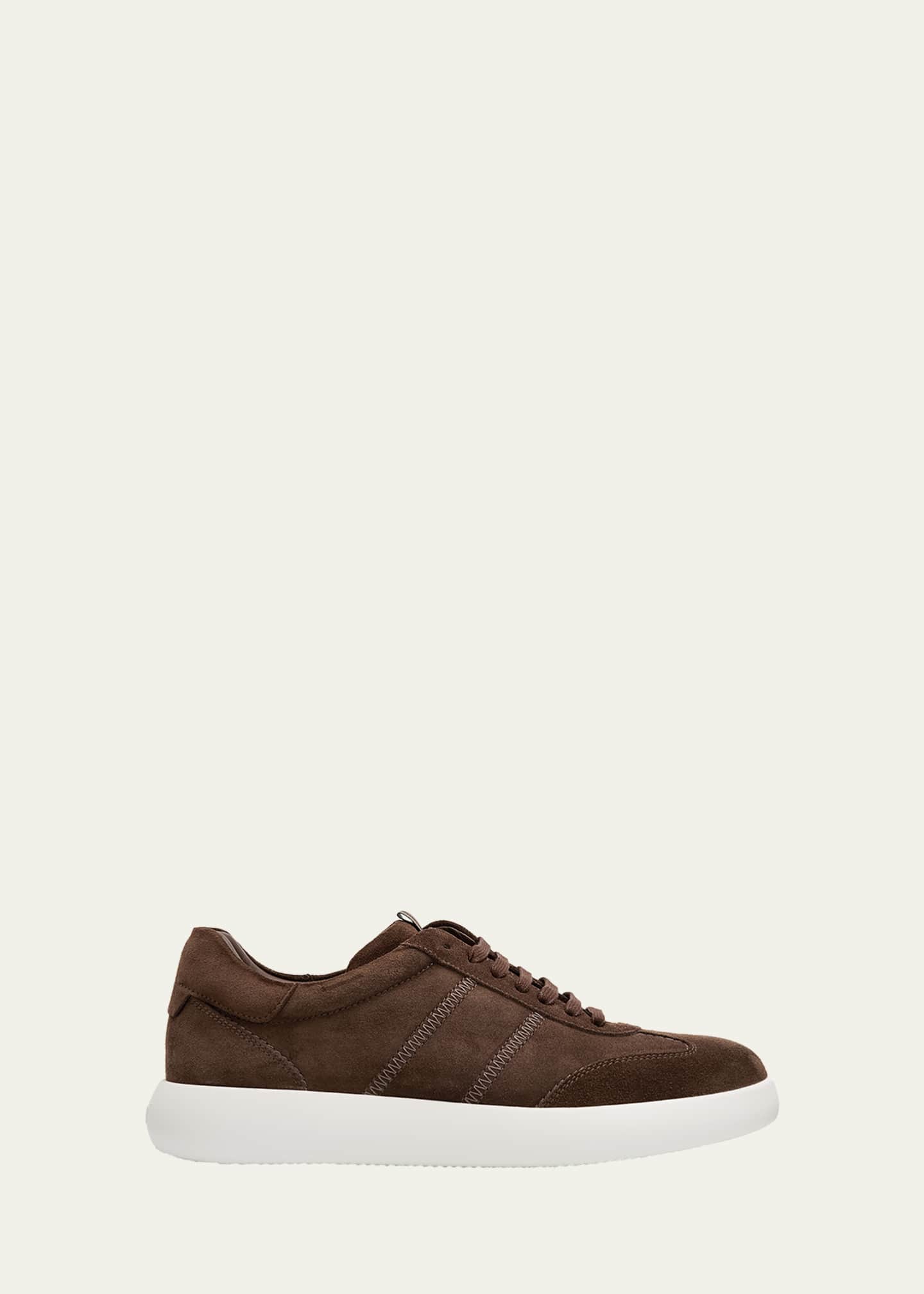 Brioni Men's New Cassette Suede Low-Top Sneakers - Bergdorf Goodman