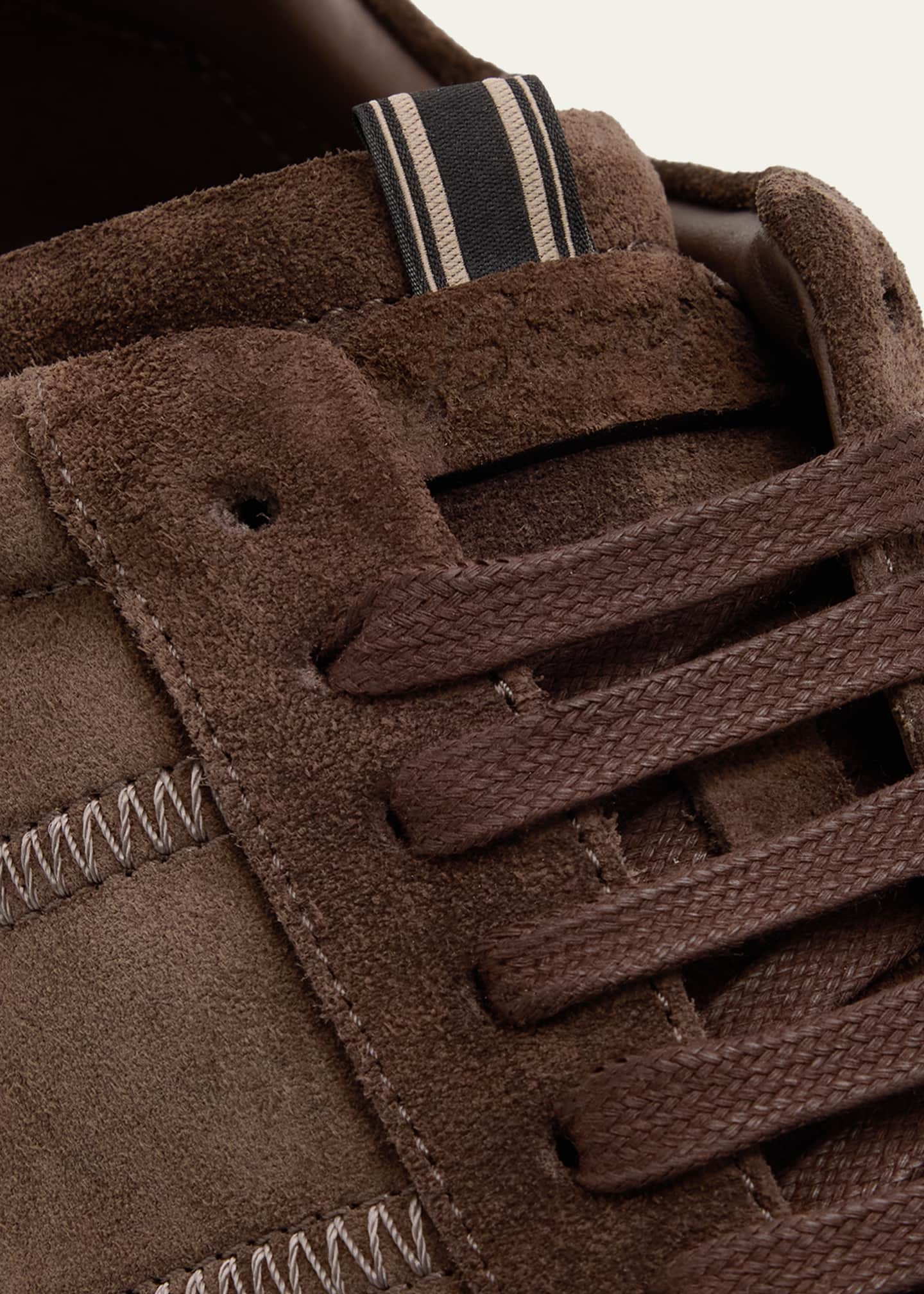 Brioni Men's New Cassette Suede Low-Top Sneakers - Bergdorf Goodman