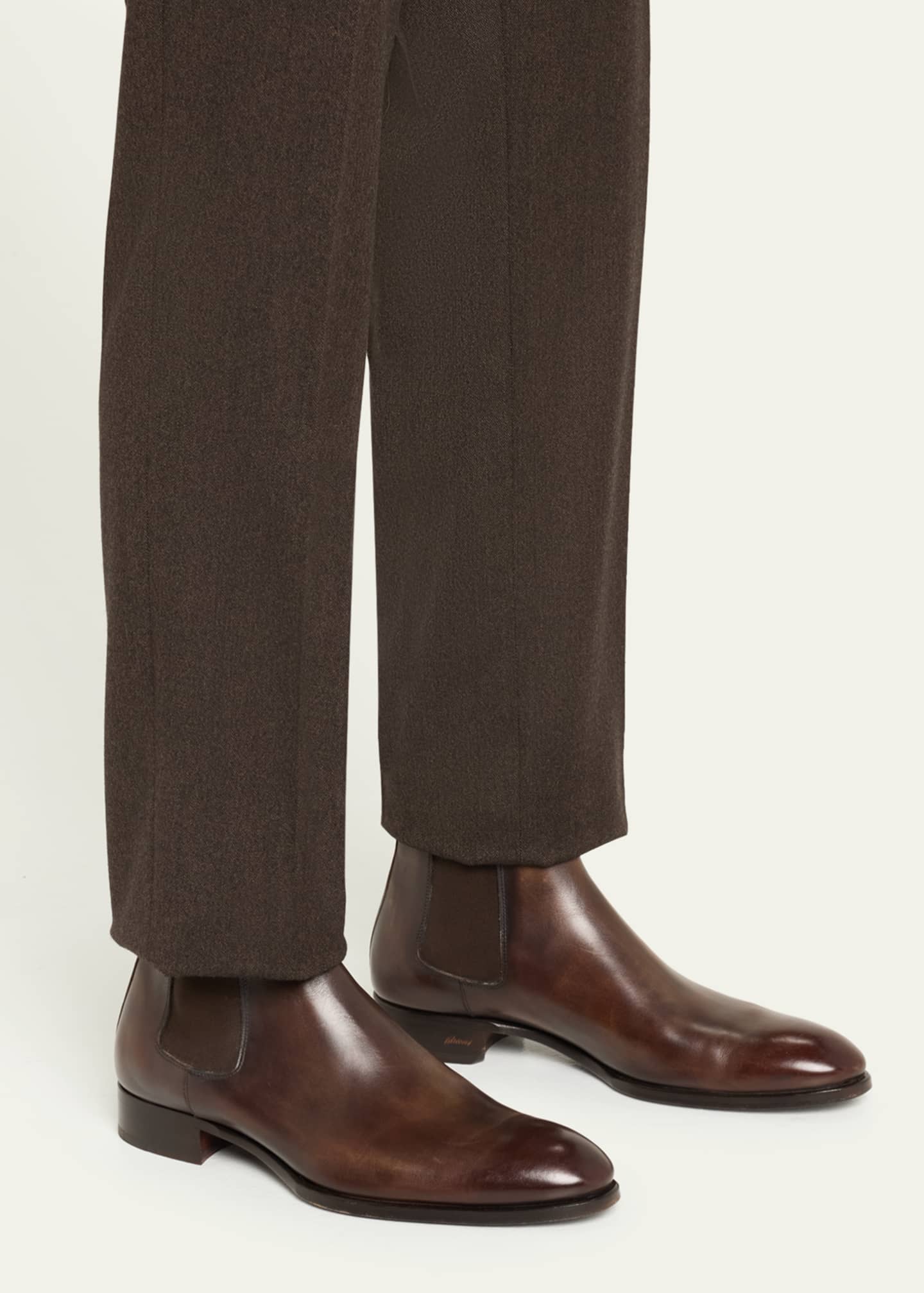 Brioni Men's Leather Chelsea Boots Image 2 of 5